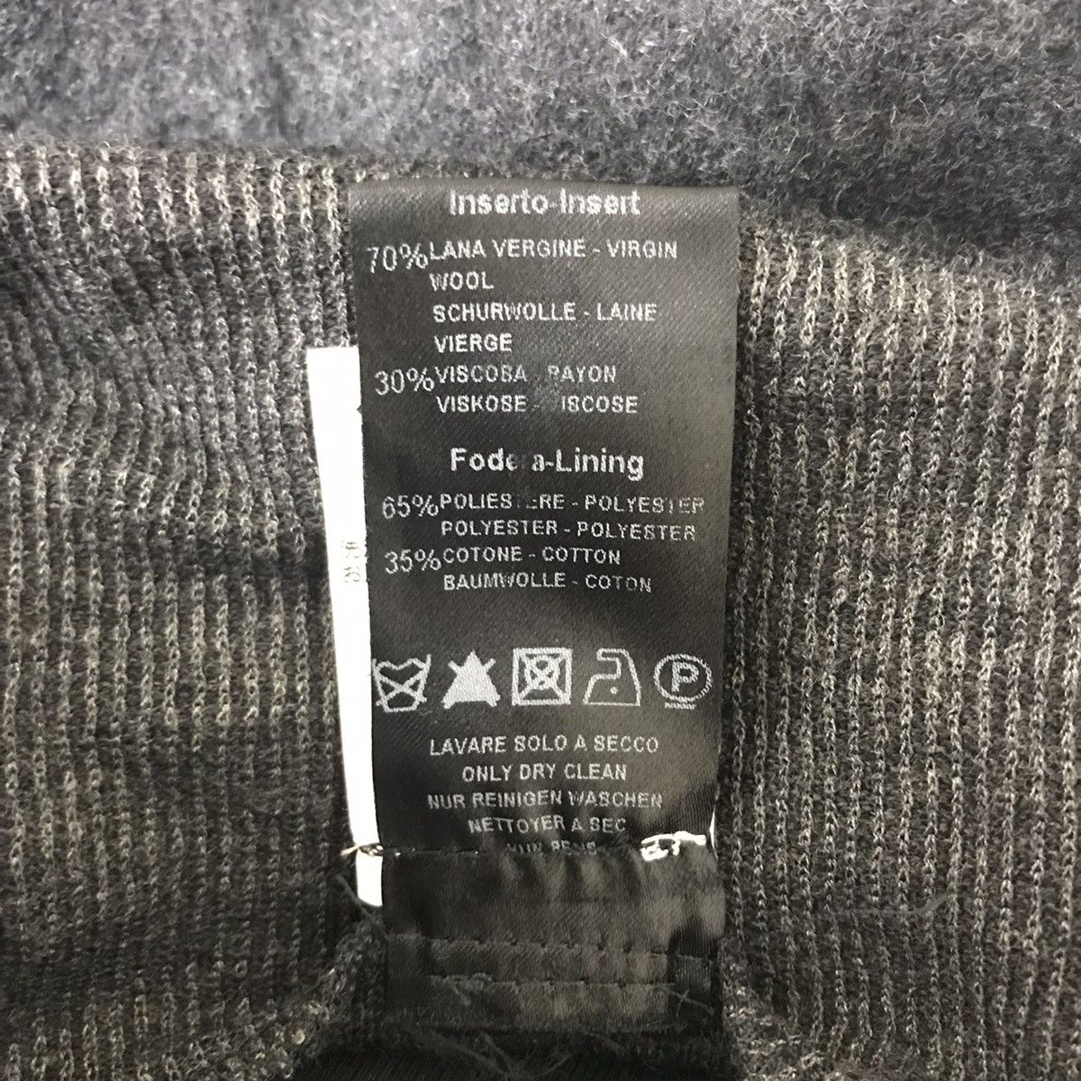 Transit Uomo TRANSIT UOMO Italy Drop Crotch Black Wool Strings Waistband Size US 28 / EU 44 - 7 Thumbnail
