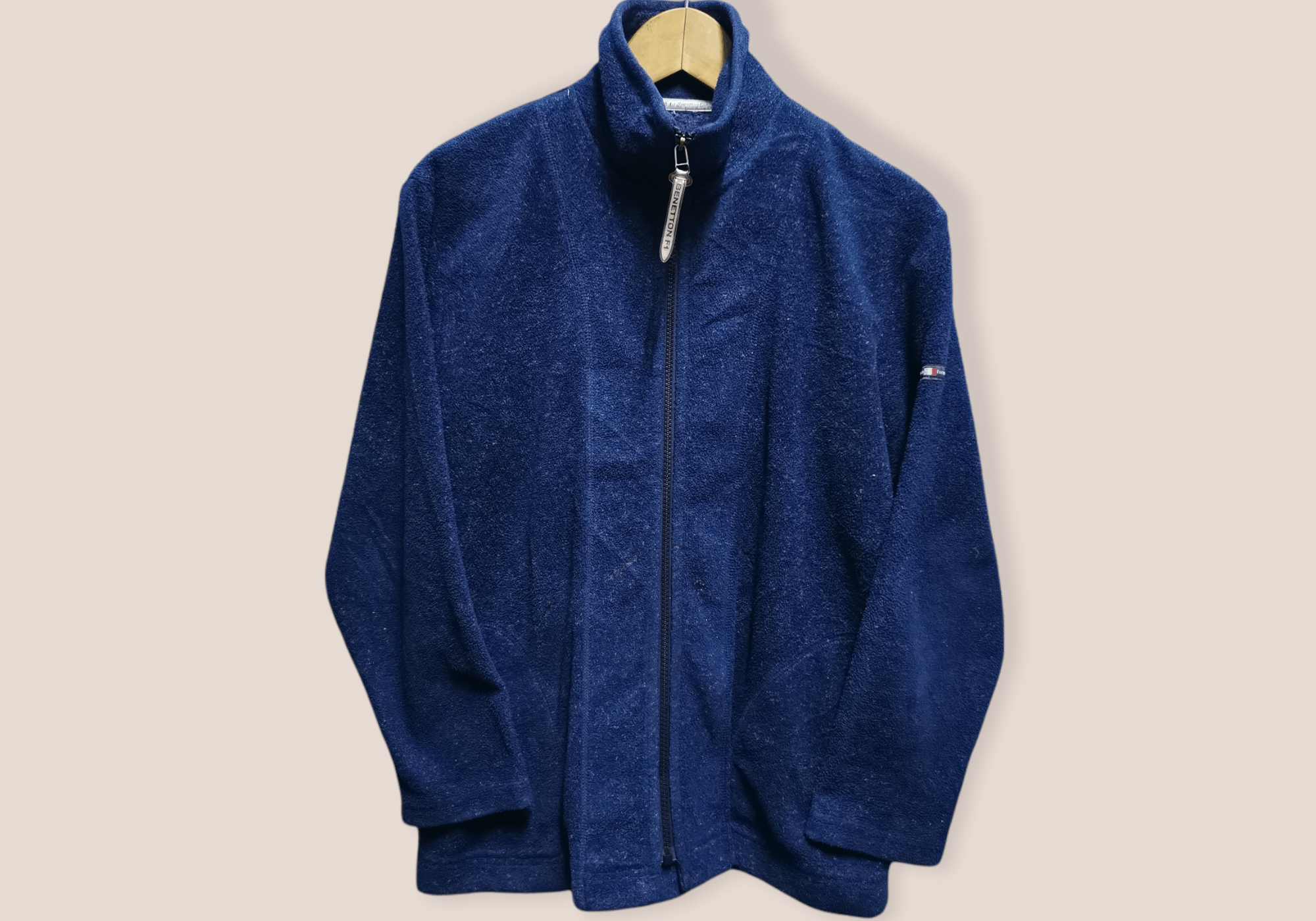 Benetton × Vintage Vintage Benetton Formula 1 Fleece Zippered Jacket Size US M / EU 48-50 / 2 - 1 Thumbnail