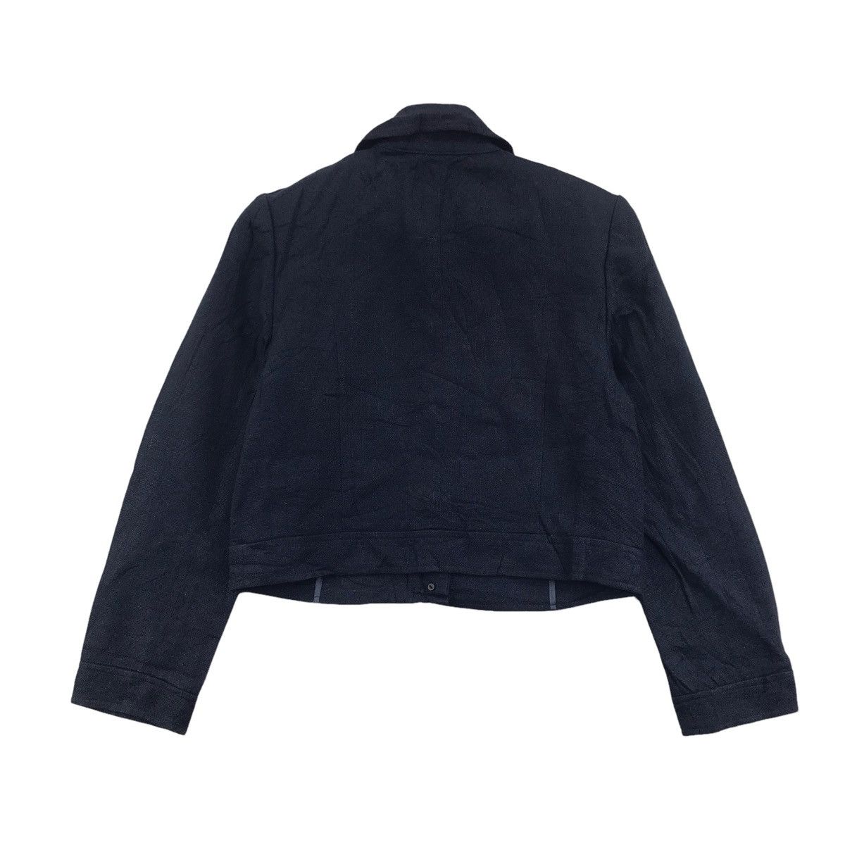 Trussardi TRUSSARDI Italian Brand Blue Crop Top Blazer Coat Jacket Size US S / EU 44-46 / 1 - 6 Thumbnail