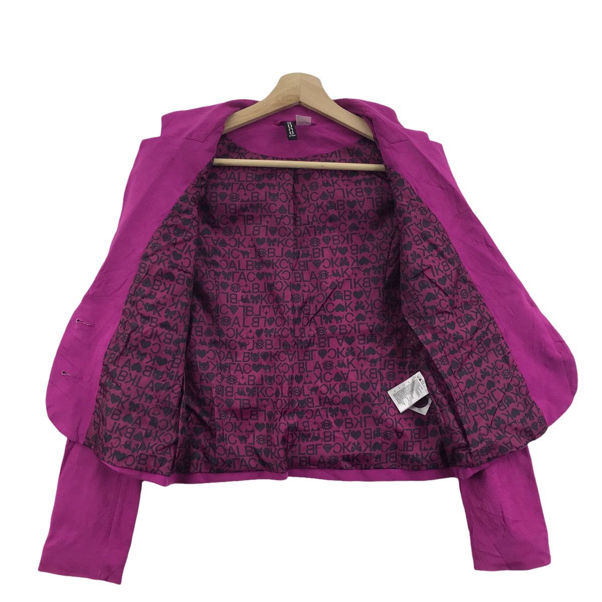 H&M H&M x BLACK Pink Japanese Brand Crop Top Coat Jacket Size US XS / EU 42 / 0 - 8 Thumbnail