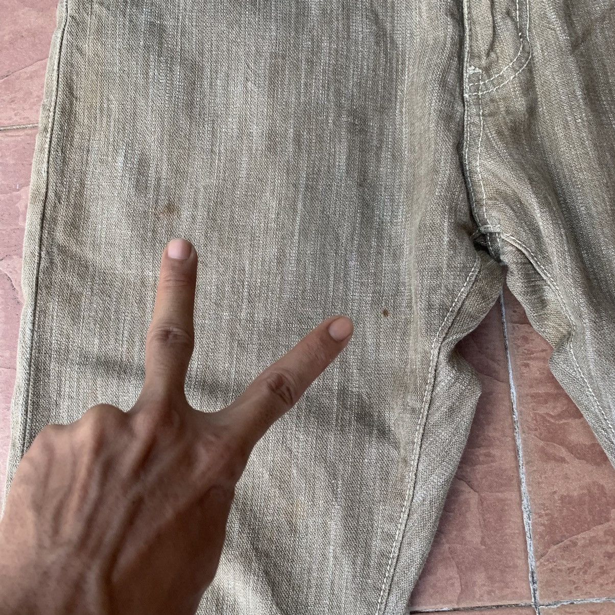 Japanese Brand × Vintage 🔥FAST DEALS🔥 5-POCKET VINTAGE WILD KHAKI 32x32 JEANS PANTS Size US 32 / EU 48 - 5 Thumbnail