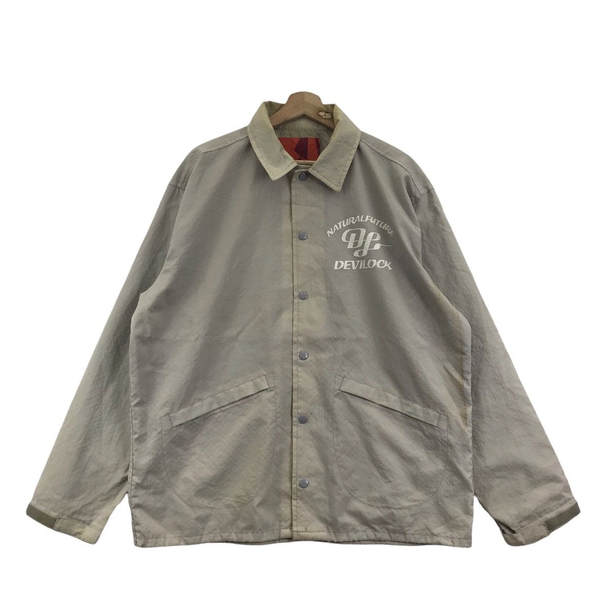 Japanese Brand DEVILOCK Natural Future Japanese Brand Coach Jacket Size US L / EU 52-54 / 3 - 3 Thumbnail