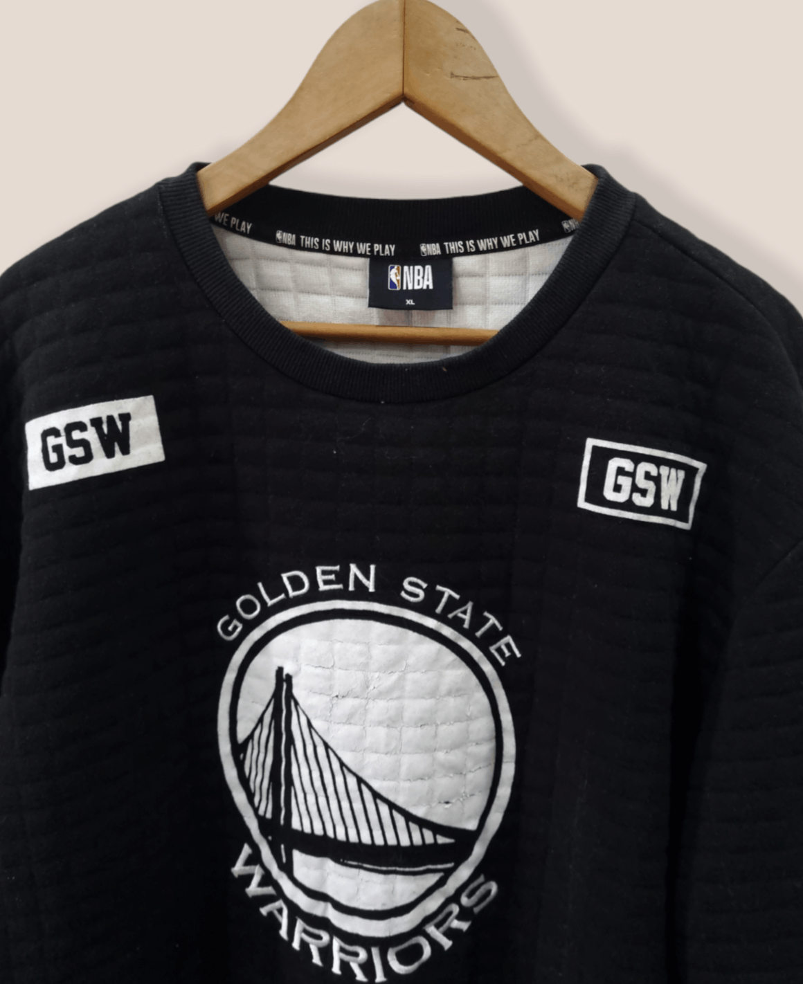 NBA 🔥CYBER WEEK FIRE SALE🔥NBA Golden State Sweatshirt Quilted Size US XL / EU 56 / 4 - 7 Thumbnail