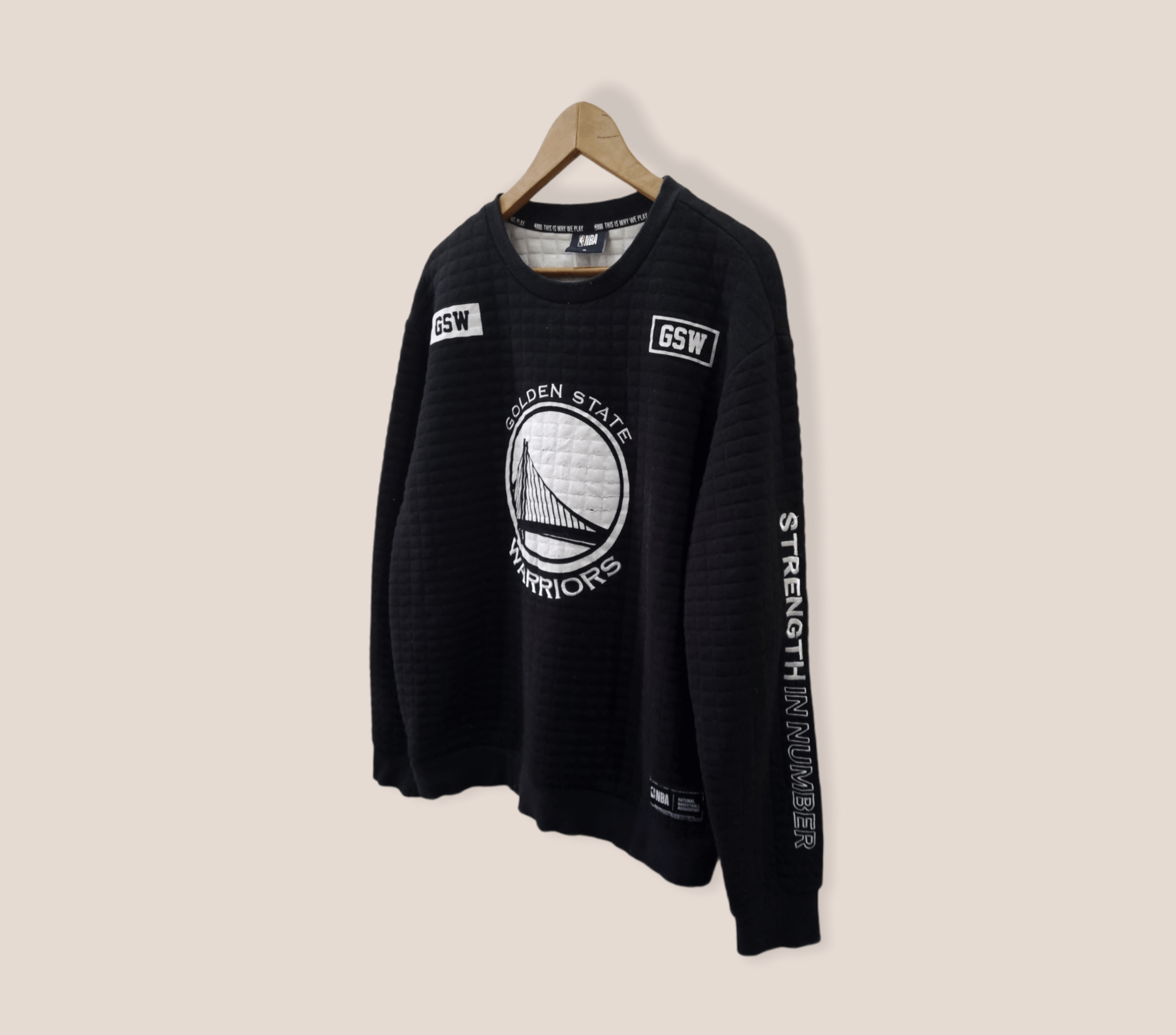 NBA 🔥CYBER WEEK FIRE SALE🔥NBA Golden State Sweatshirt Quilted Size US XL / EU 56 / 4 - 3 Thumbnail