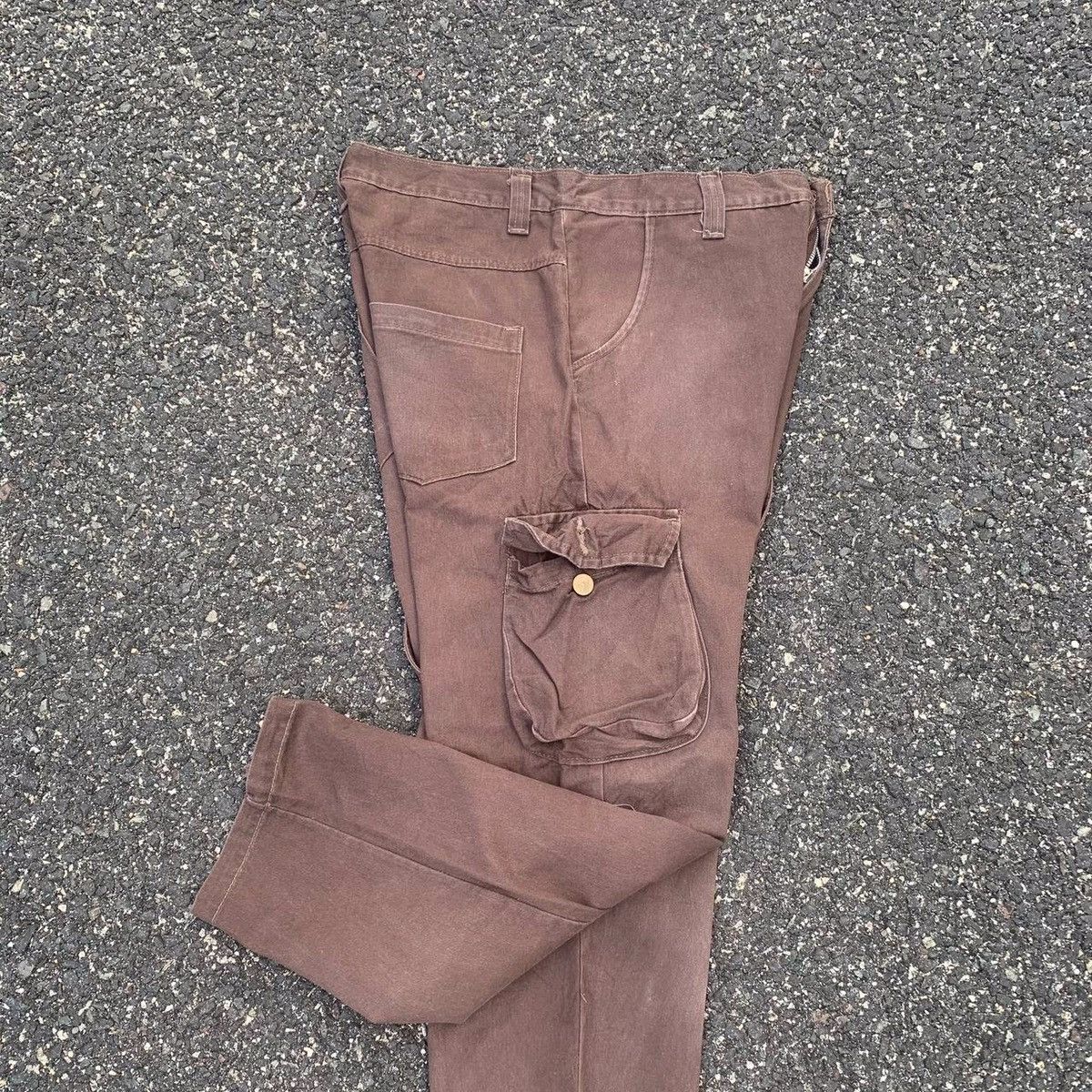 Japanese Brand × Seditionaries Distressed! Japanese Bondage Faded HipHop Cargo Drop Pants Size US 32 / EU 48 - 13 Thumbnail