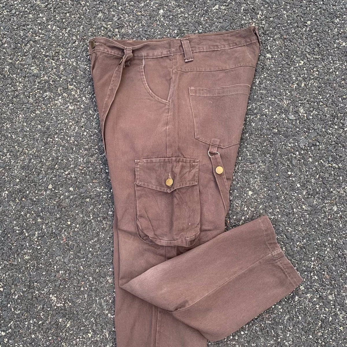 Japanese Brand × Seditionaries Distressed! Japanese Bondage Faded HipHop Cargo Drop Pants Size US 32 / EU 48 - 11 Thumbnail