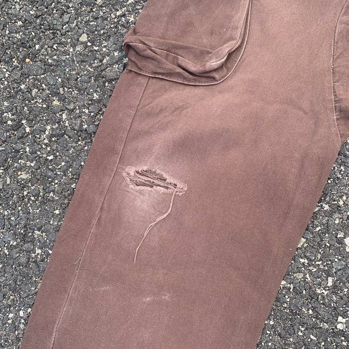 Japanese Brand × Seditionaries Distressed! Japanese Bondage Faded HipHop Cargo Drop Pants Size US 32 / EU 48 - 6 Thumbnail