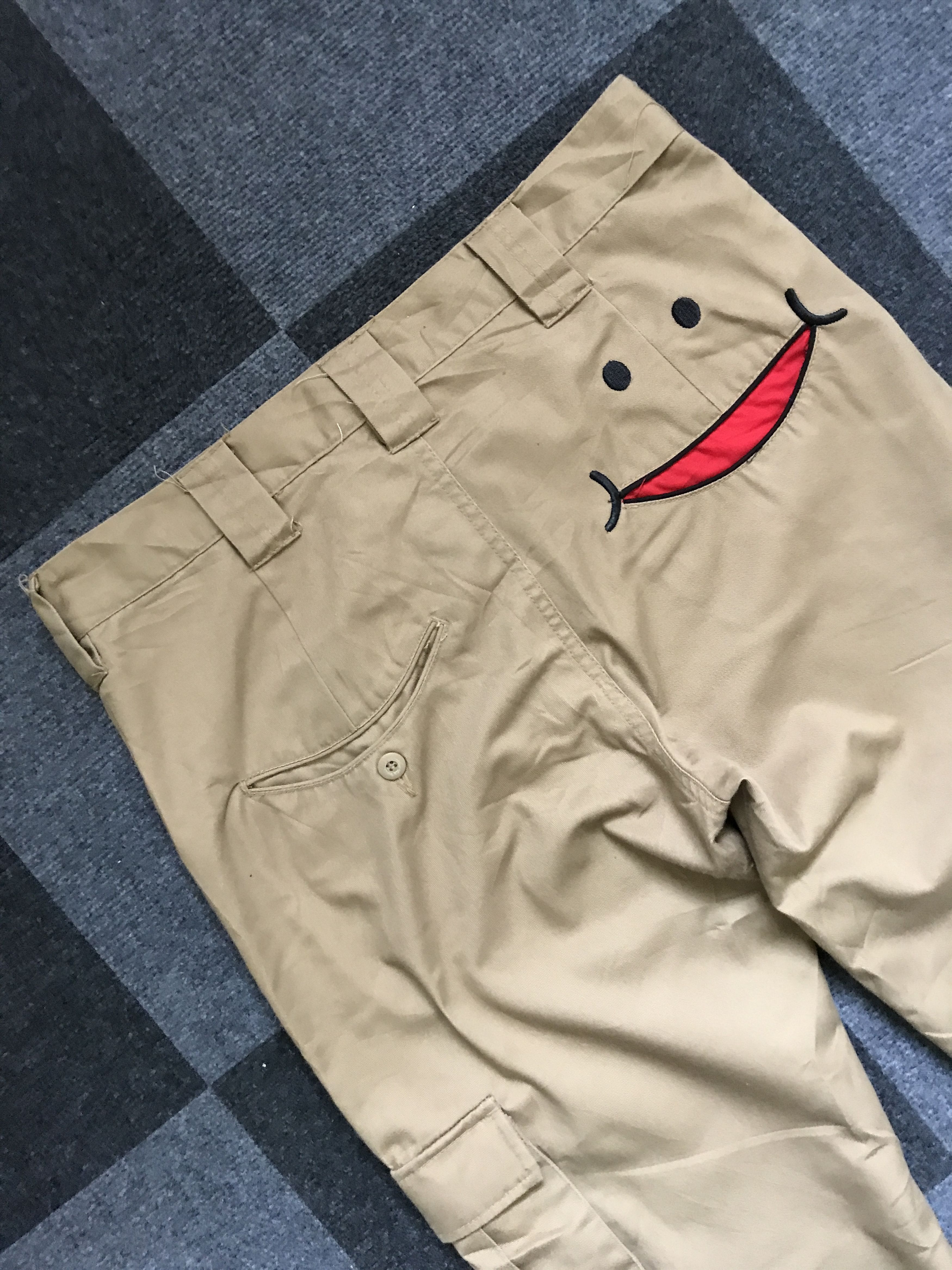 Japanese Brand CP210 Up Smile Cropped Cargo Pant Size US 33 - 7 Thumbnail