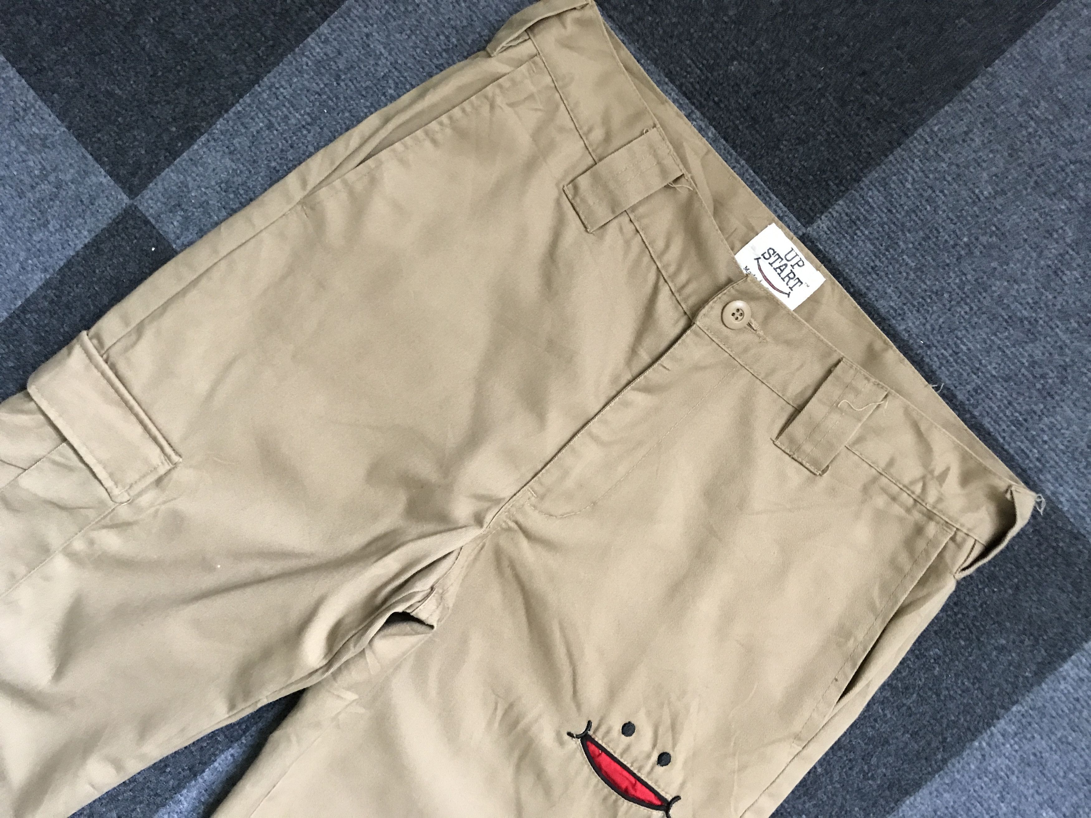 Japanese Brand CP210 Up Smile Cropped Cargo Pant Size US 33 - 2 Thumbnail
