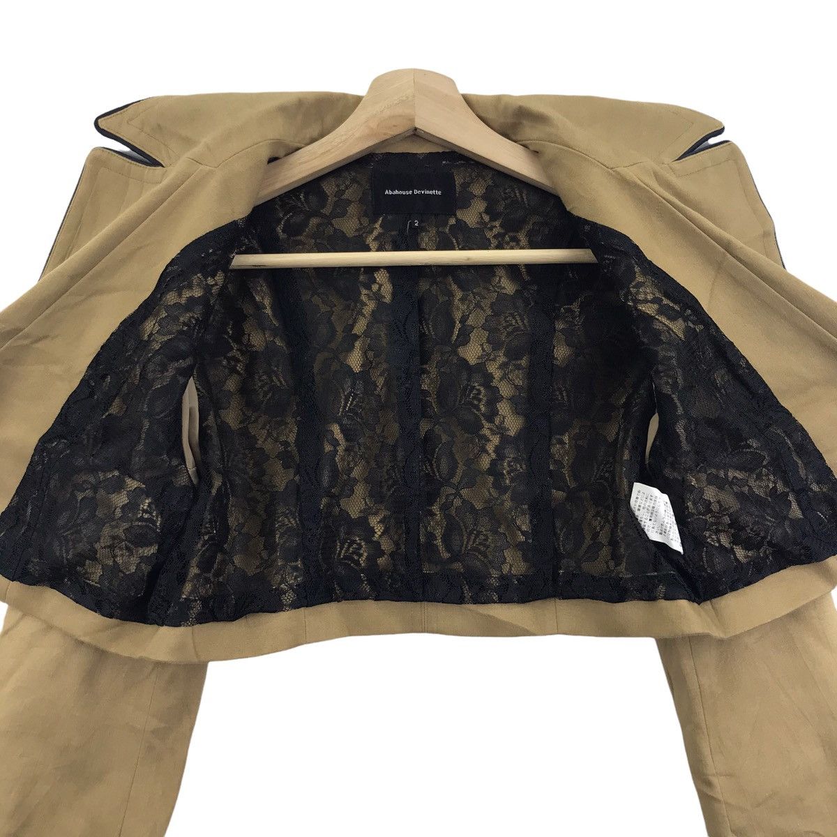 ABAHOUSE ABAHOUSE DEVINETTE Crop Top Japanese Designer Blazer Coat Size US XS / EU 42 / 0 - 8 Thumbnail