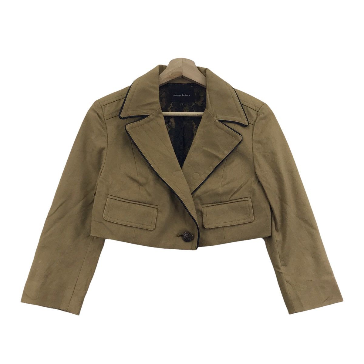ABAHOUSE ABAHOUSE DEVINETTE Crop Top Japanese Designer Blazer Coat Size US XS / EU 42 / 0 - 1 Thumbnail