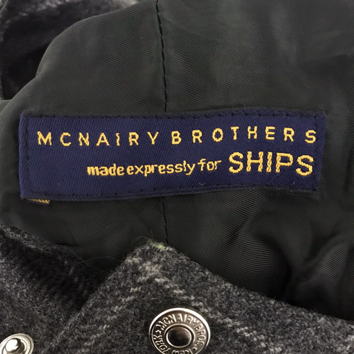 Vintage MCNAIRY BROTHERS SHIPS Japan Check Tartan Wool Parka Hooded Size US L / EU 52-54 / 3 - 4 Thumbnail
