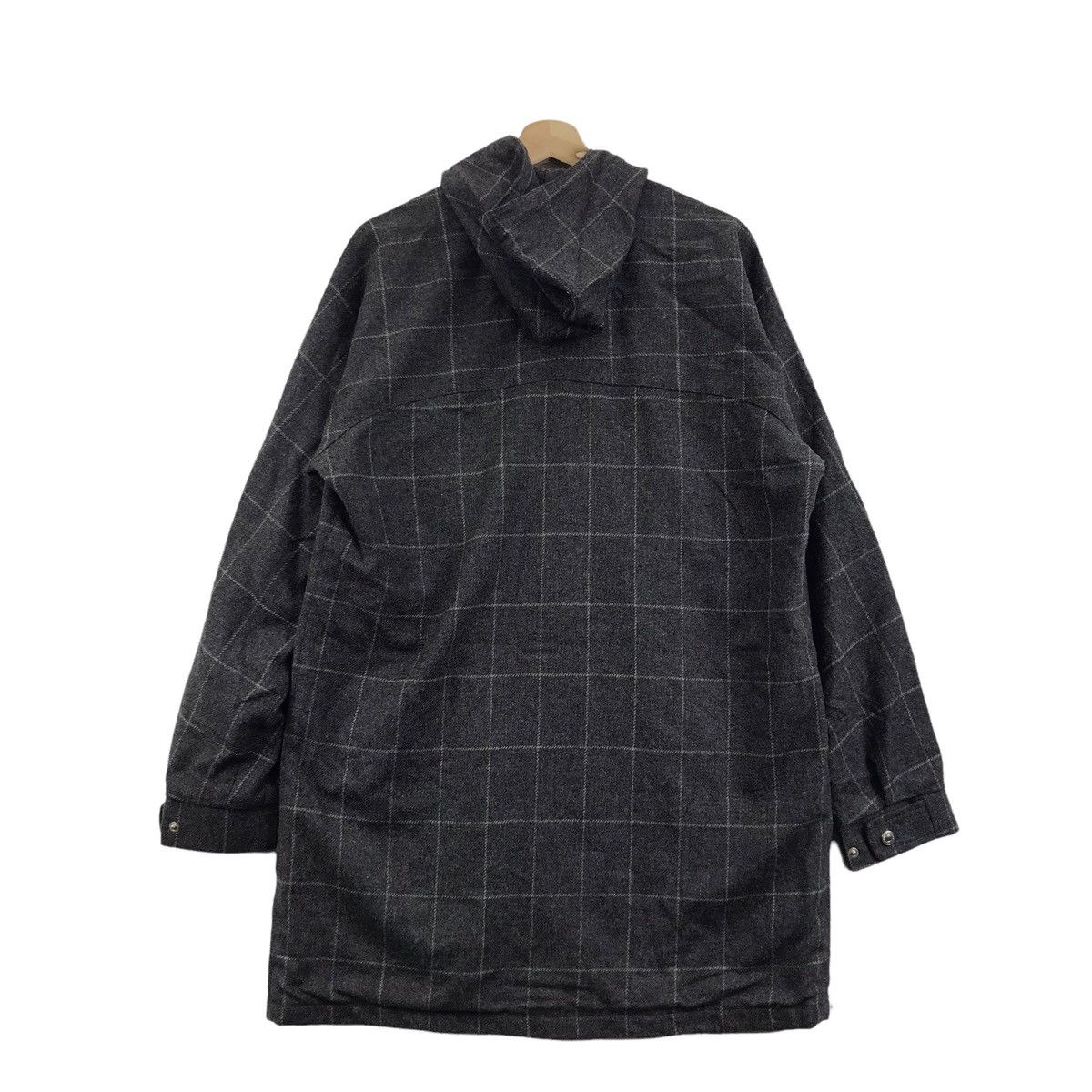 Vintage MCNAIRY BROTHERS SHIPS Japan Check Tartan Wool Parka Hooded Size US L / EU 52-54 / 3 - 8 Thumbnail