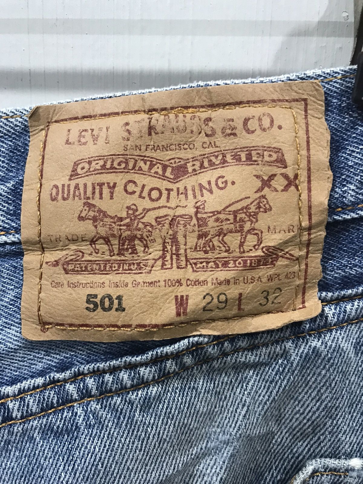 Levi's × Vintage Vintage 90s Levis 501 Kurt Cobain Grunge Distressed Denim Size US 28 / EU 44 - 14 Thumbnail