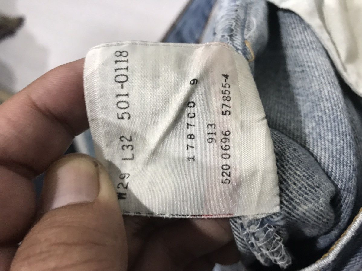 Levi's × Vintage Vintage 90s Levis 501 Kurt Cobain Grunge Distressed Denim Size US 28 / EU 44 - 15 Thumbnail