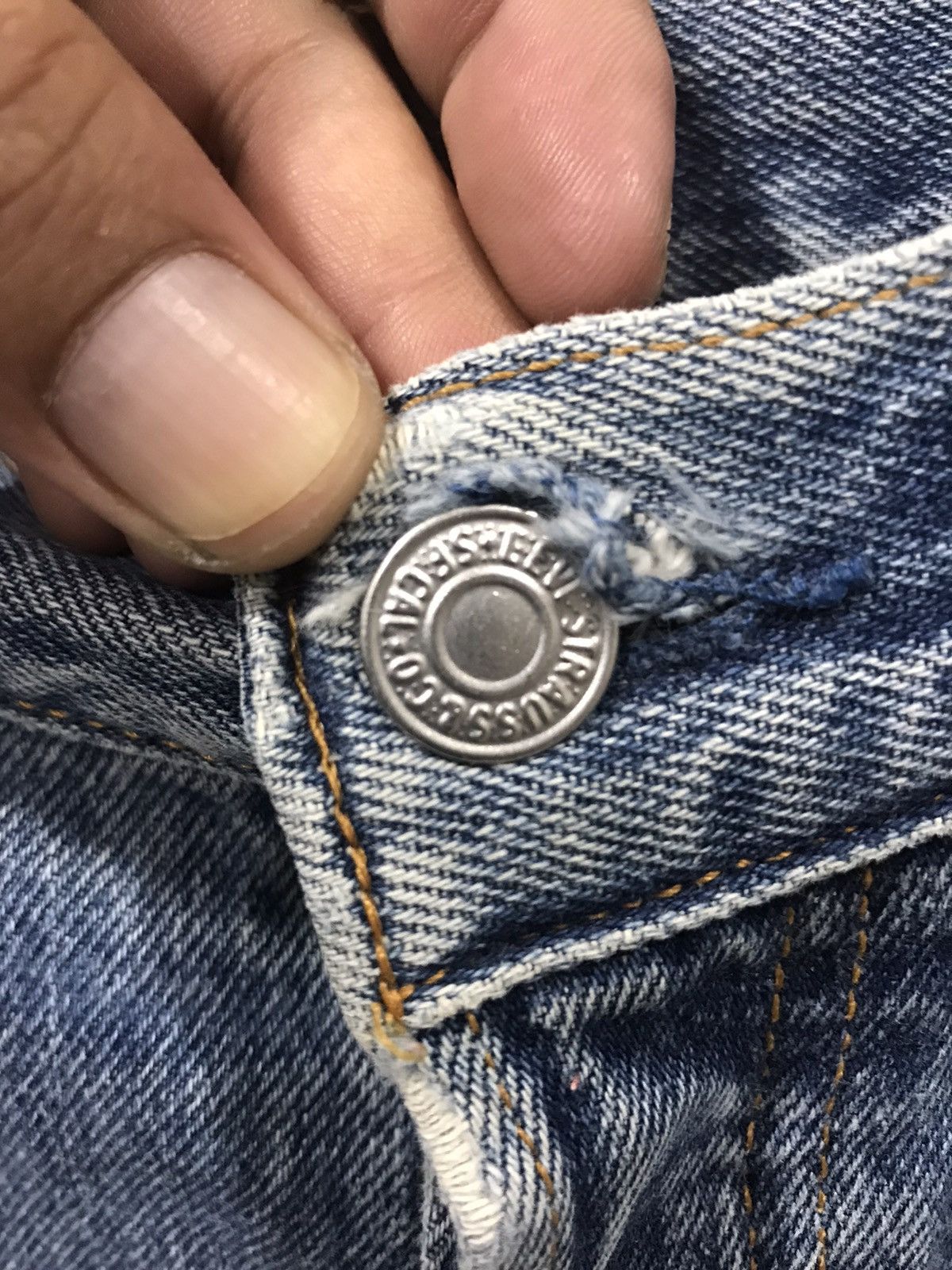 Levi's × Vintage Vintage 90s Levis 501 Kurt Cobain Grunge Distressed Denim Size US 28 / EU 44 - 8 Thumbnail