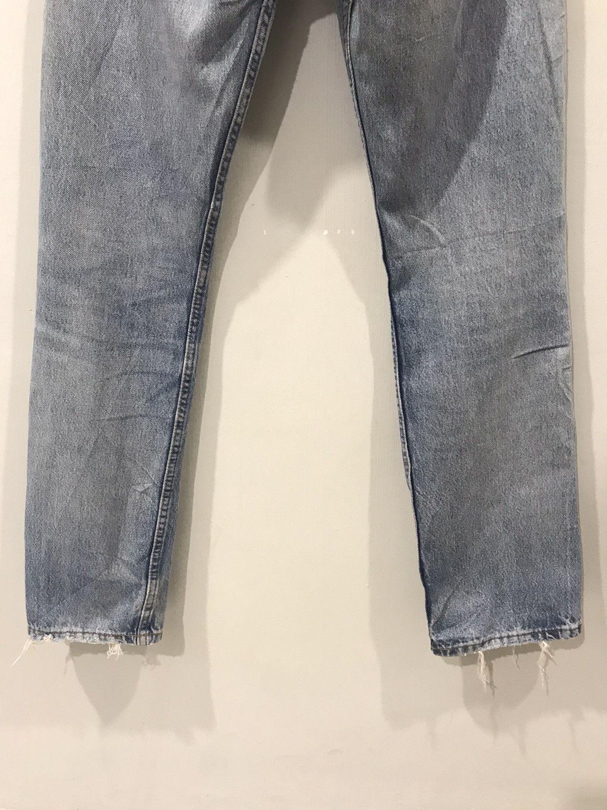 Levi's × Vintage Vintage 90s Levis 501 Kurt Cobain Grunge Distressed Denim Size US 28 / EU 44 - 13 Thumbnail