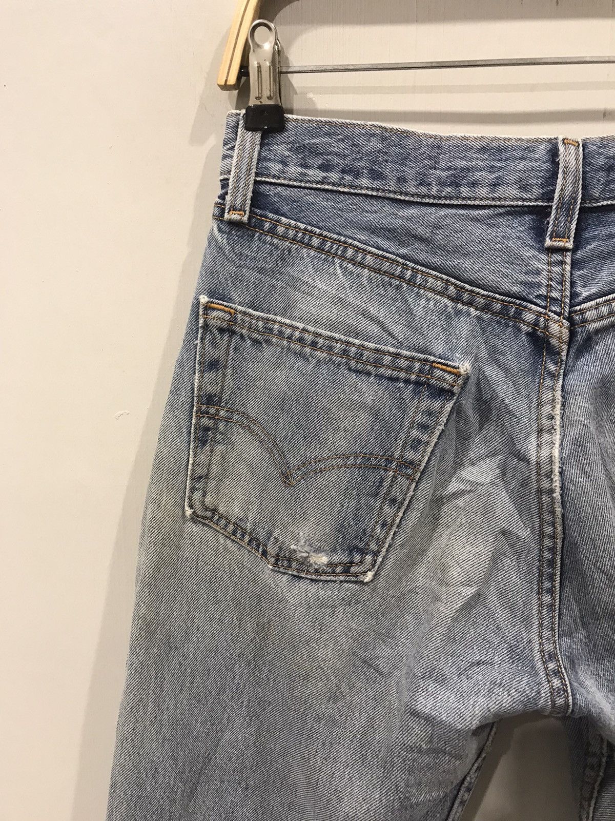 Levi's × Vintage Vintage 90s Levis 501 Kurt Cobain Grunge Distressed Denim Size US 28 / EU 44 - 12 Thumbnail