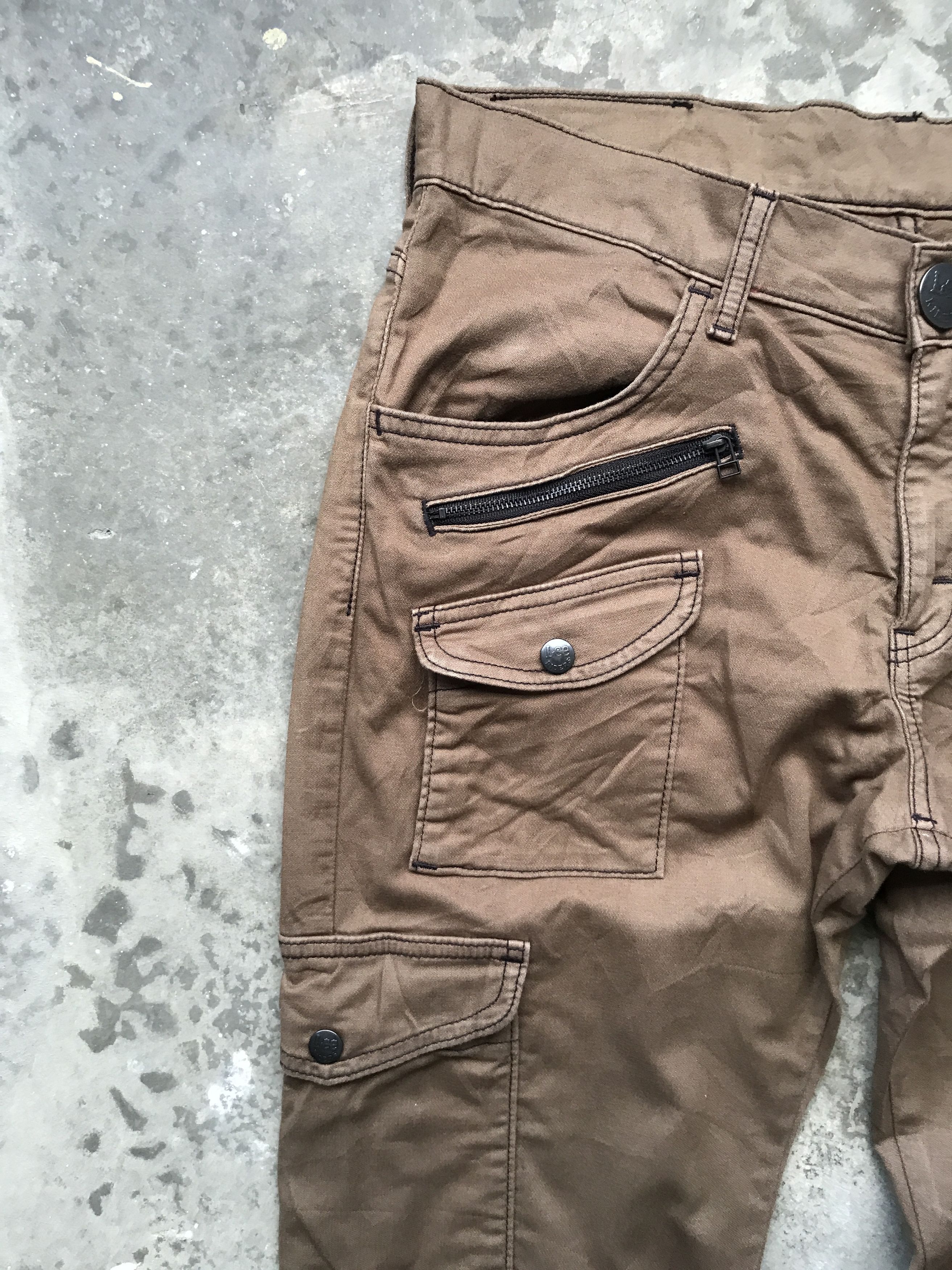 Japanese Brand × Lee CP50 - Lee Multipockets Street Fashion Cargo Pant Size US 33 - 4 Thumbnail