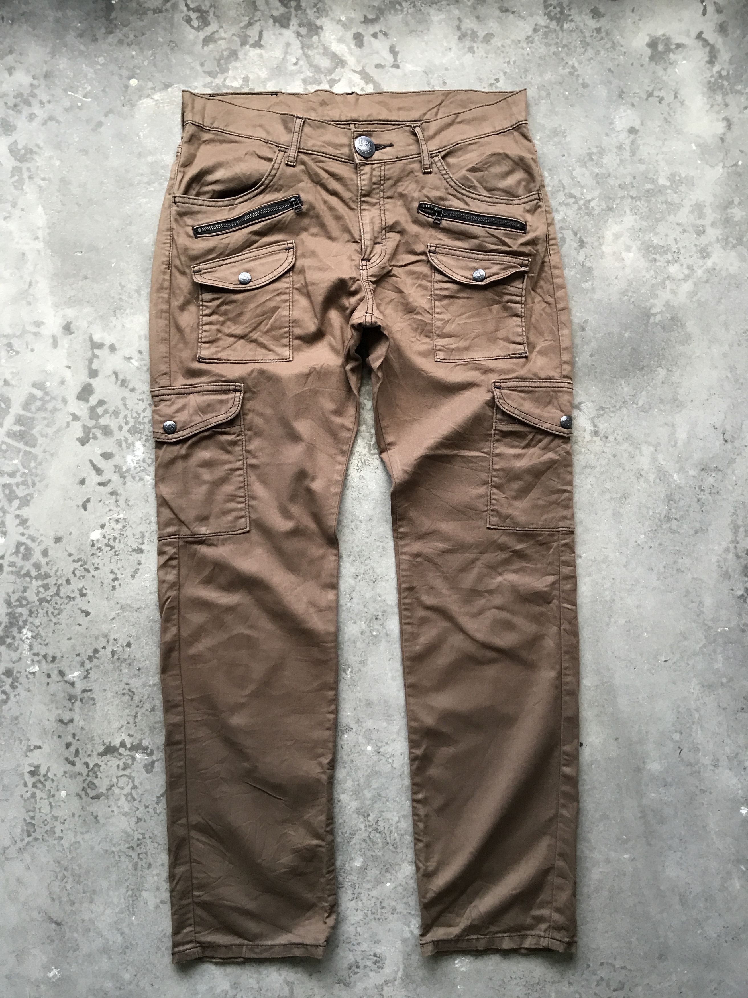 Japanese Brand × Lee CP50 - Lee Multipockets Street Fashion Cargo Pant Size US 33 - 1 Thumbnail