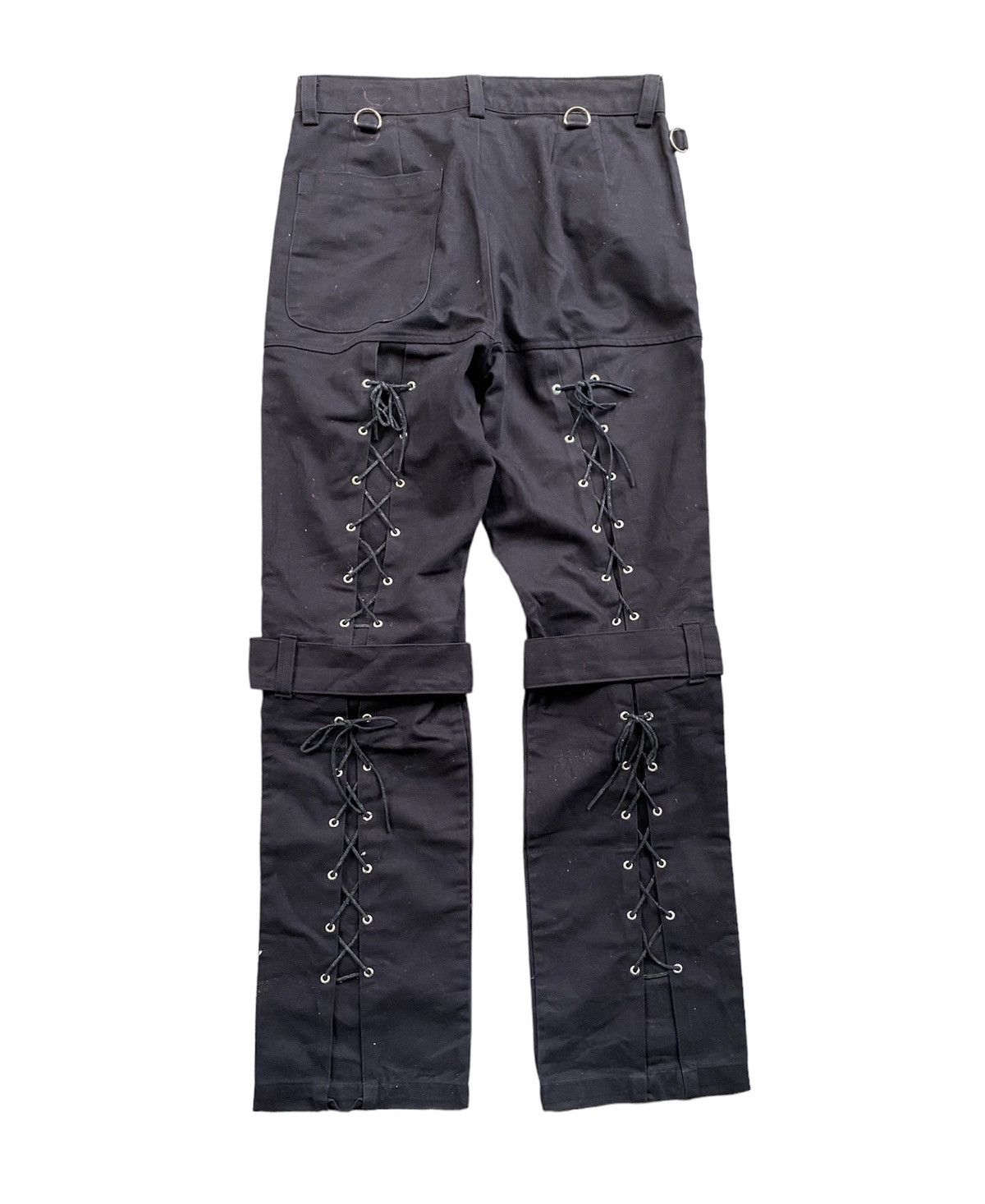 No Future 90s No Future lace up bondage pants Size US 30 / EU 46 - 1 Thumbnail