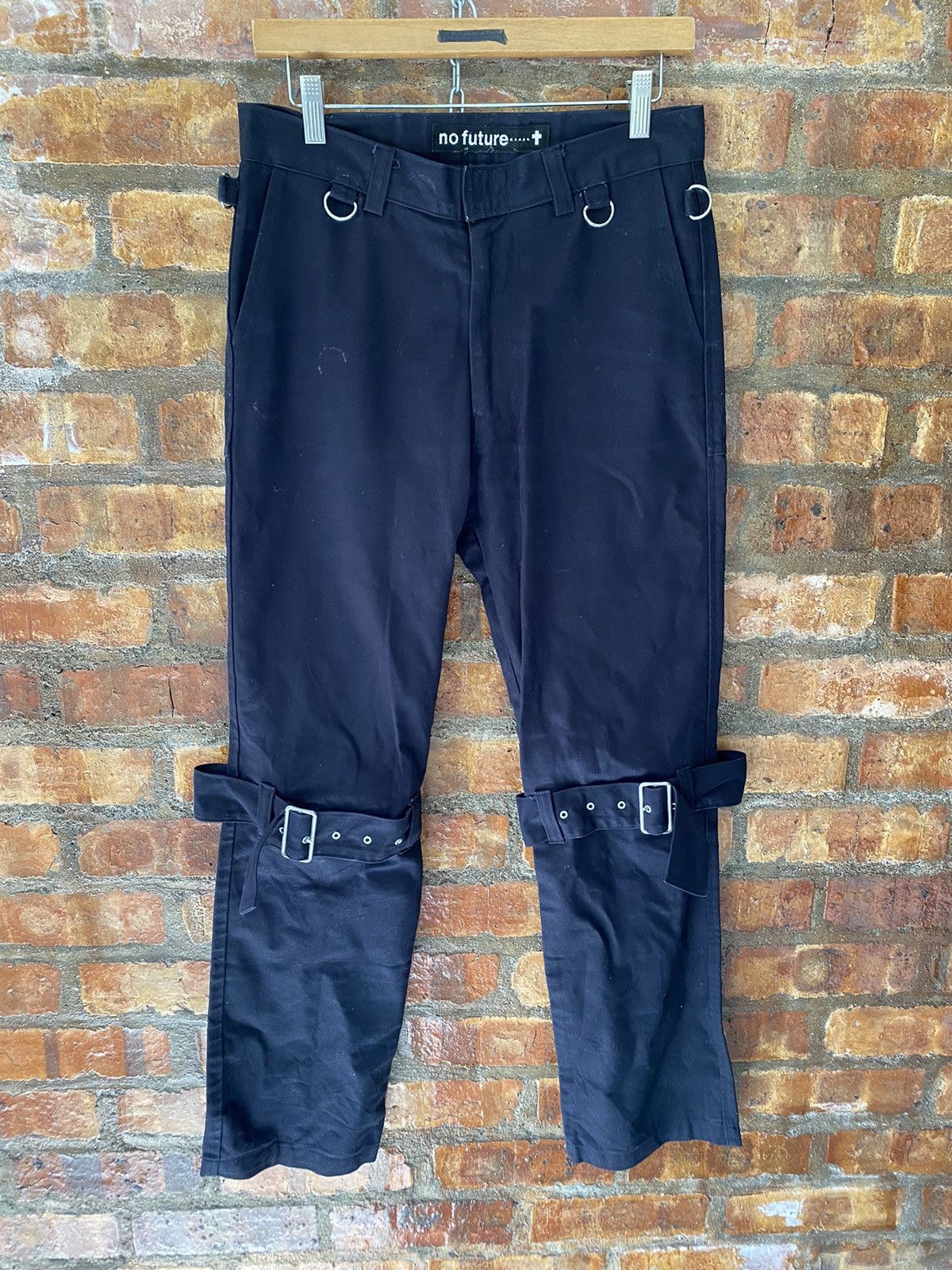No Future 90s No Future lace up bondage pants Size US 30 / EU 46 - 3 Thumbnail