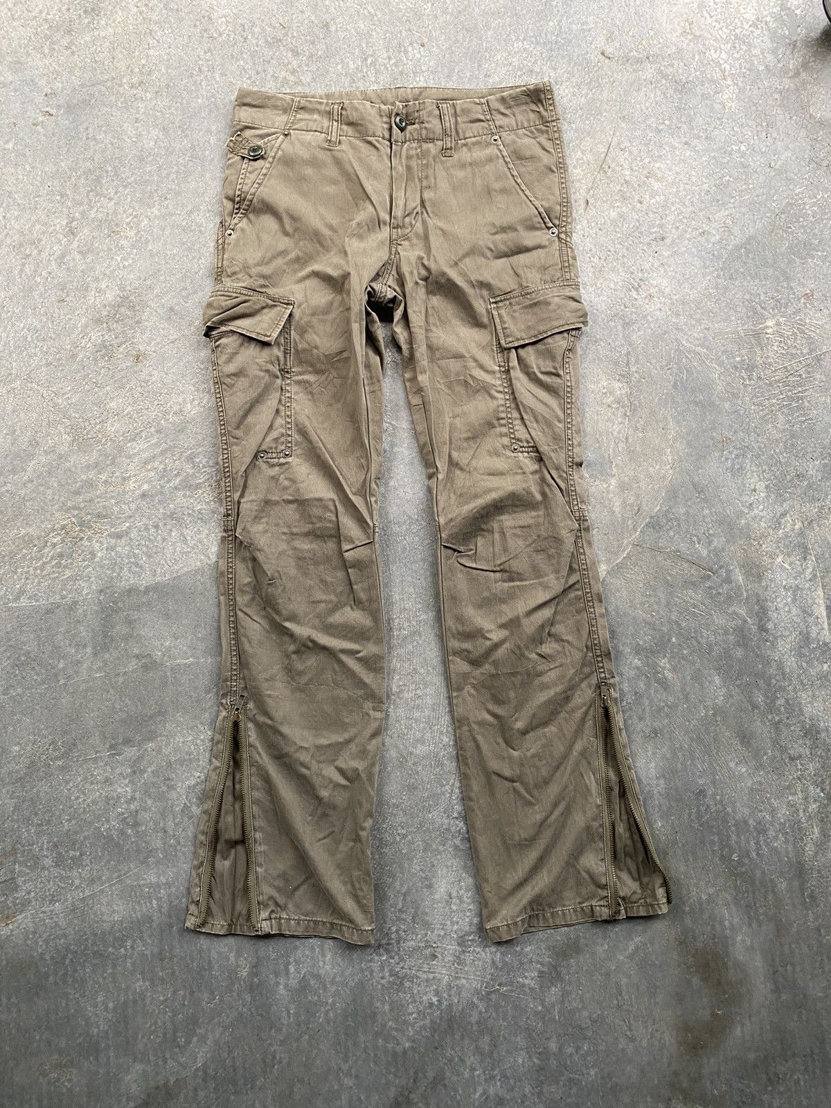 Japanese Brand × PPFM Vtg PPFM Flare Ankle zipper cargos Size US 30 / EU 46 - 2 Thumbnail