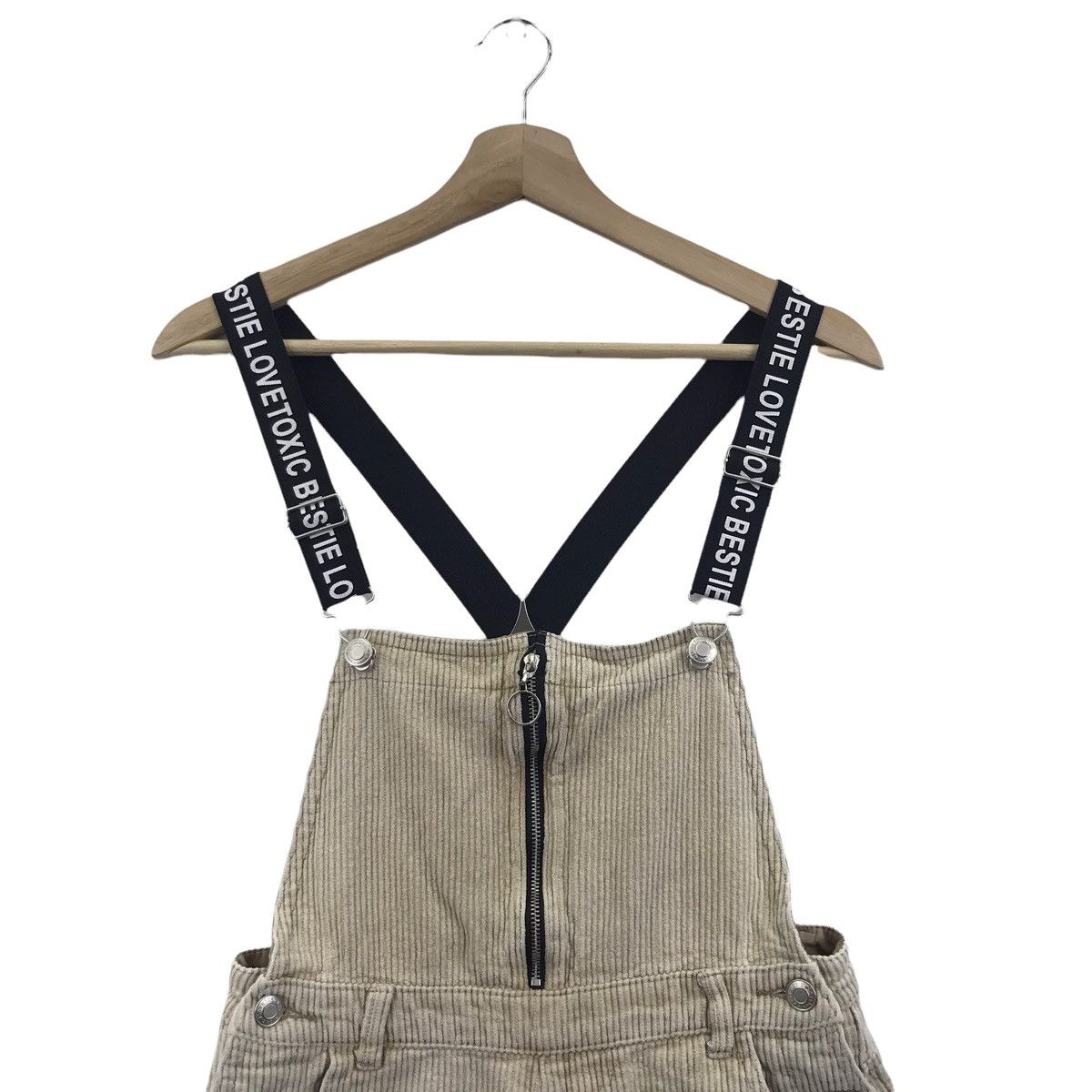 Japanese Brand LOVETOXIC Punk JapaneseBrandSexy ShortPant CorduroySuspender Size 26" / US 2 / IT 38 - 2 Thumbnail