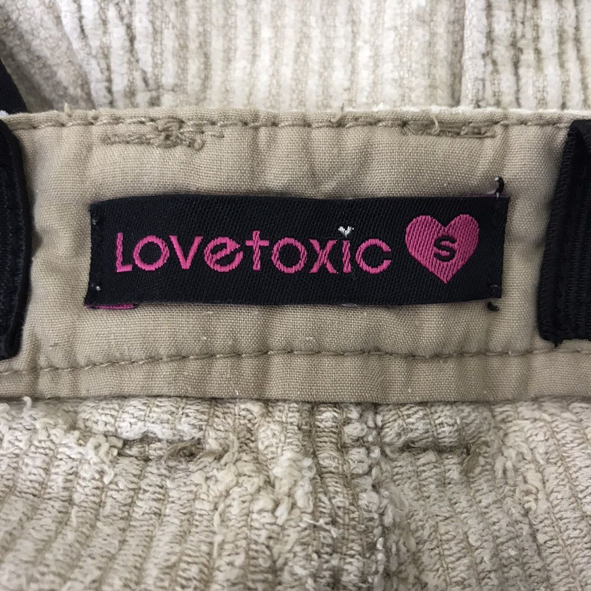 Japanese Brand LOVETOXIC Punk JapaneseBrandSexy ShortPant CorduroySuspender Size 26" / US 2 / IT 38 - 4 Thumbnail