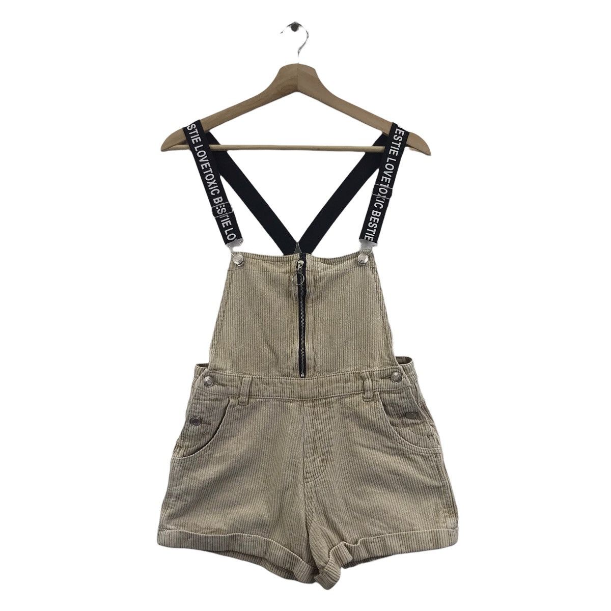 Japanese Brand LOVETOXIC Punk JapaneseBrandSexy ShortPant CorduroySuspender Size 26" / US 2 / IT 38 - 1 Thumbnail