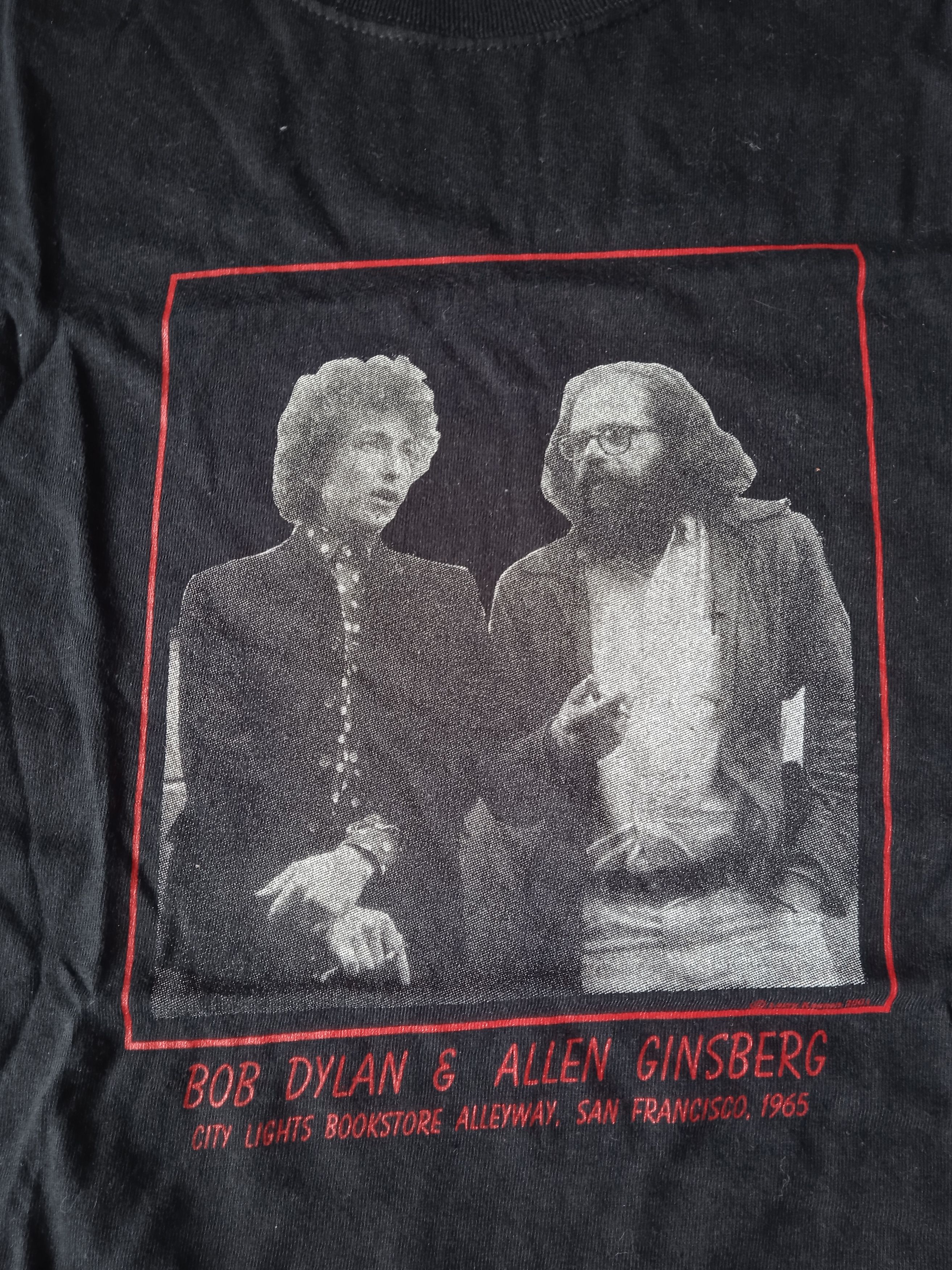Vintage Vintage 2000s Bob Dylan and Allen Ginsberg 2001 T-Shirt Size US L / EU 52-54 / 3 - 2 Thumbnail