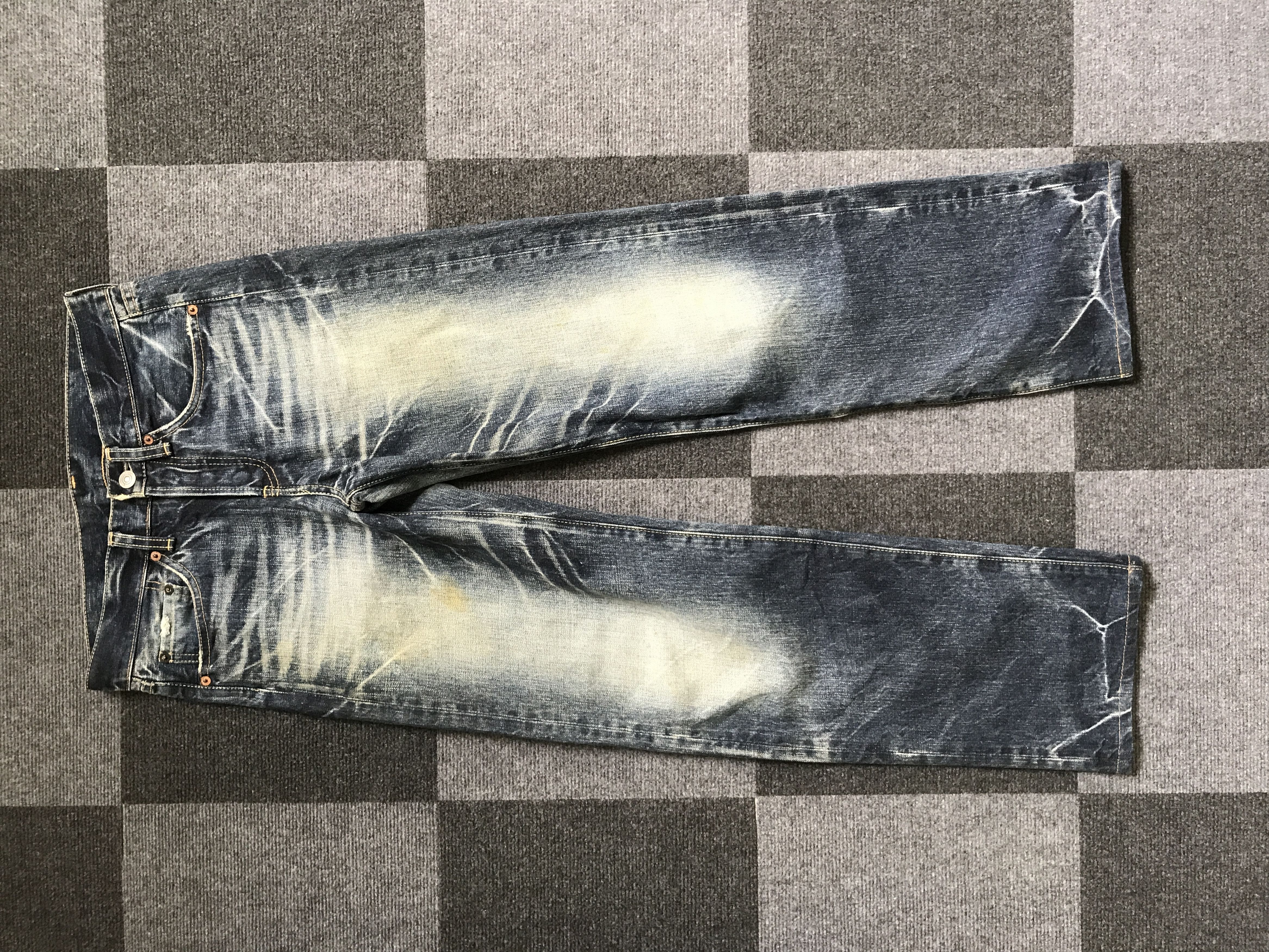 image of D90 Eternal Japan Stone Wash Jeans in Stonewash Blue, Men's (Size 28)