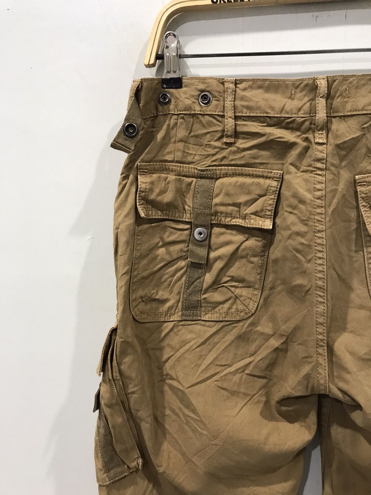 Japanese Brand BLUE WAY Archival Design Rare Parachute Cargo Pant Size US 31 - 13 Thumbnail