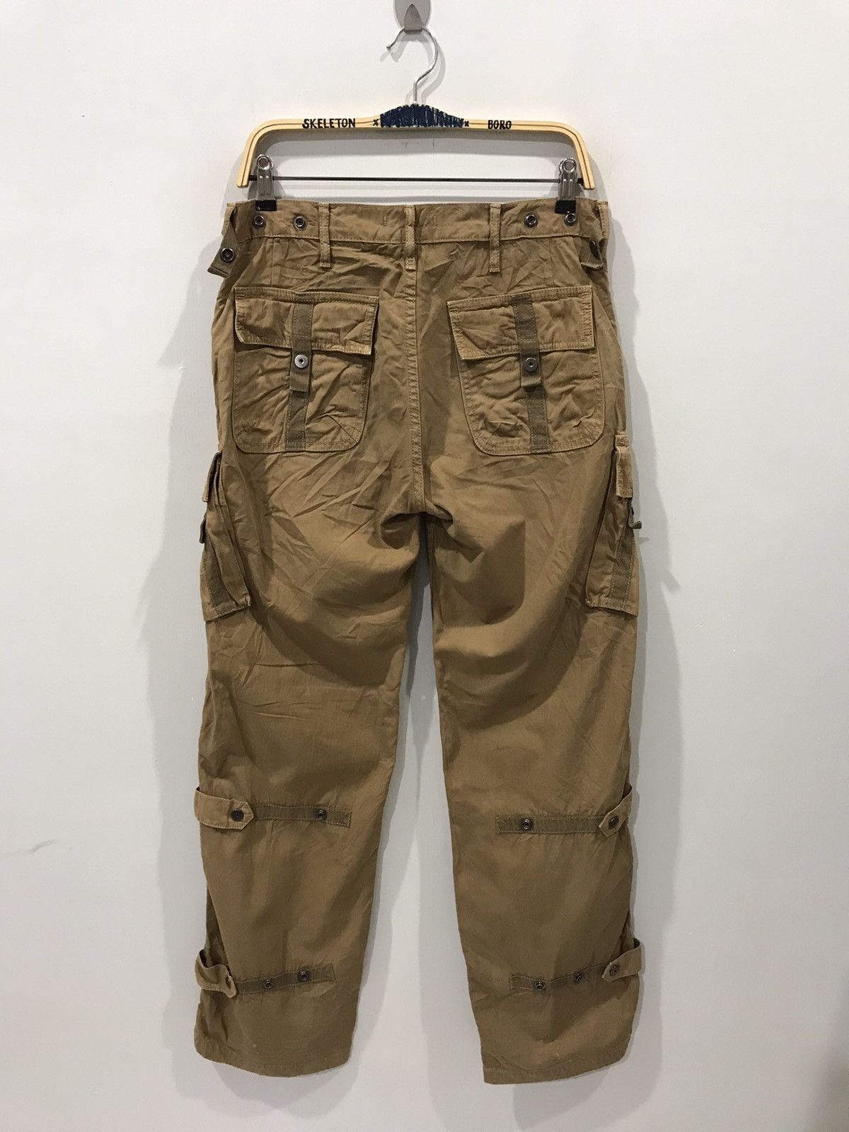 Japanese Brand BLUE WAY Archival Design Rare Parachute Cargo Pant Size US 31 - 11 Thumbnail