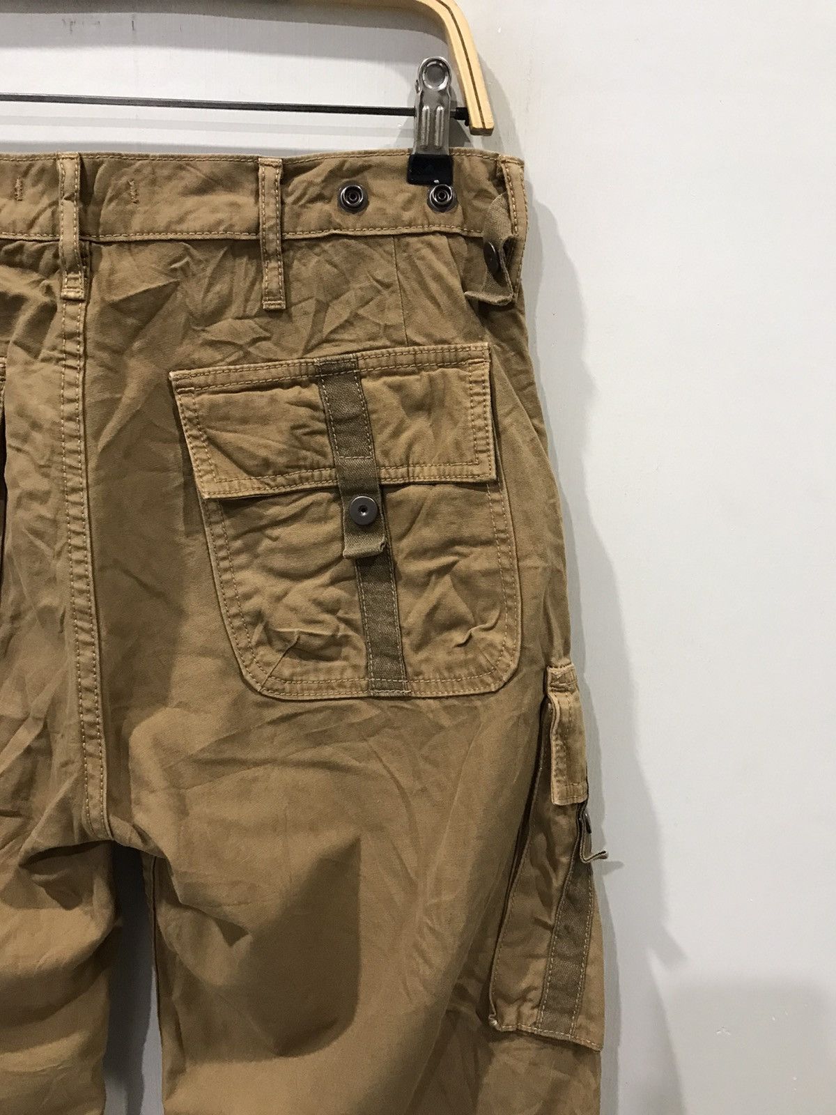 Japanese Brand BLUE WAY Archival Design Rare Parachute Cargo Pant Size US 31 - 12 Thumbnail