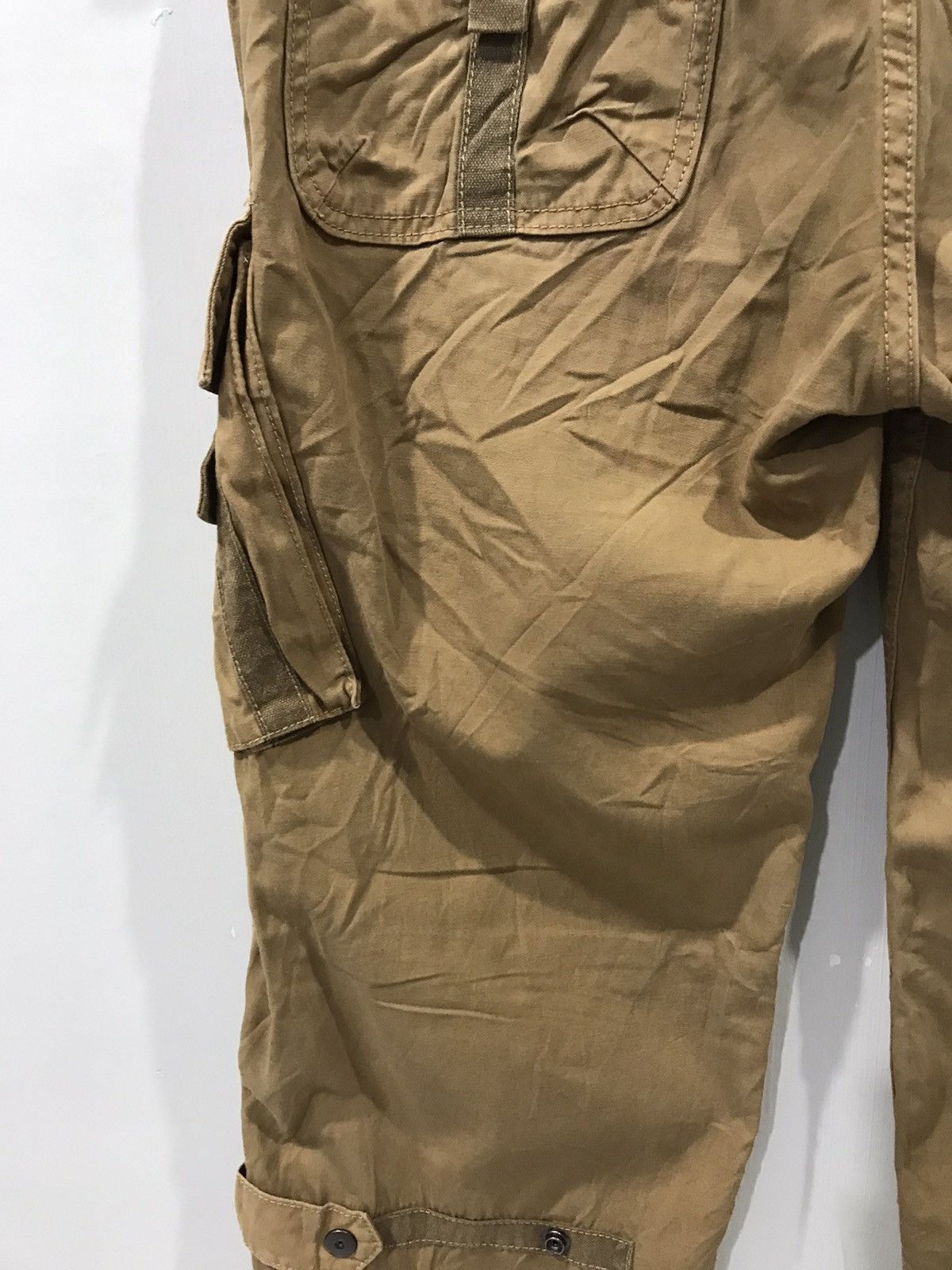 Japanese Brand BLUE WAY Archival Design Rare Parachute Cargo Pant Size US 31 - 15 Thumbnail