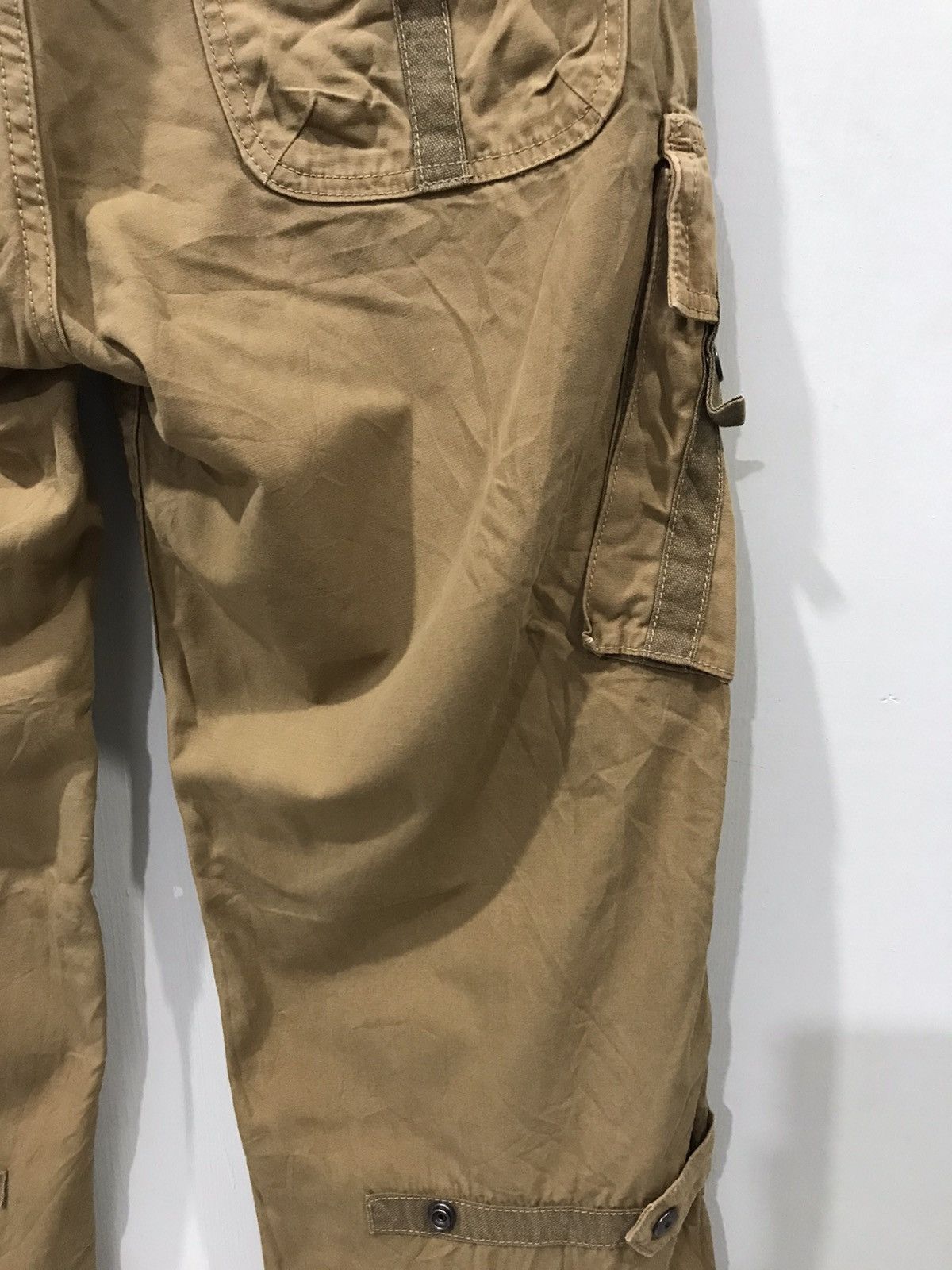 Japanese Brand BLUE WAY Archival Design Rare Parachute Cargo Pant Size US 31 - 14 Thumbnail