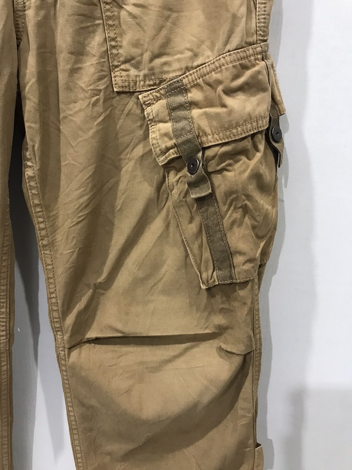 Japanese Brand BLUE WAY Archival Design Rare Parachute Cargo Pant Size US 31 - 6 Thumbnail