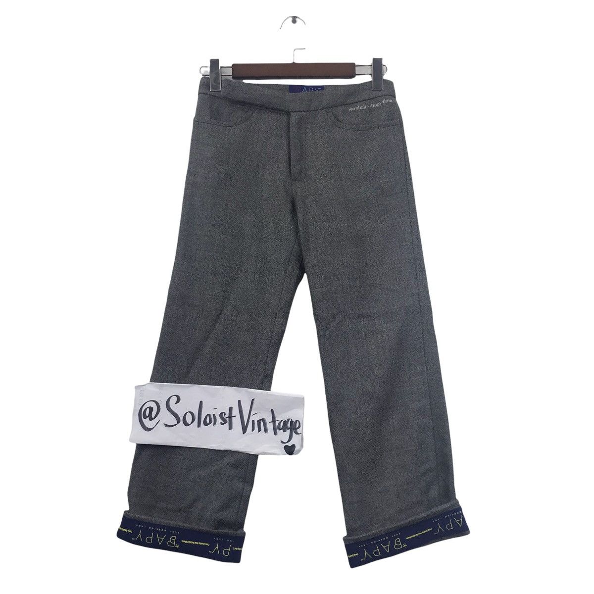 Bapy Wool Herringbone Pants