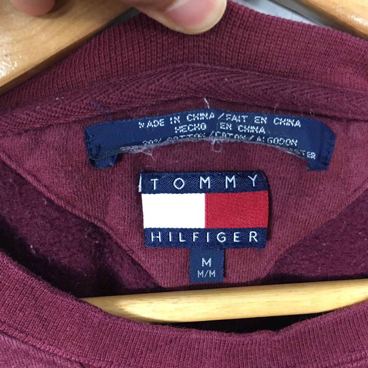 Tommy Hilfiger TOMMY HILFIGER Small Logo Flag Sailing Gear Red Sweatshirt Size US M / EU 48-50 / 2 - 3 Thumbnail