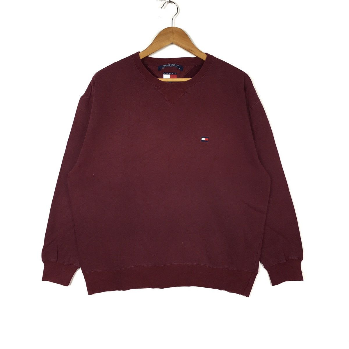 Tommy Hilfiger TOMMY HILFIGER Small Logo Flag Sailing Gear Red Sweatshirt Size US M / EU 48-50 / 2 - 1 Thumbnail