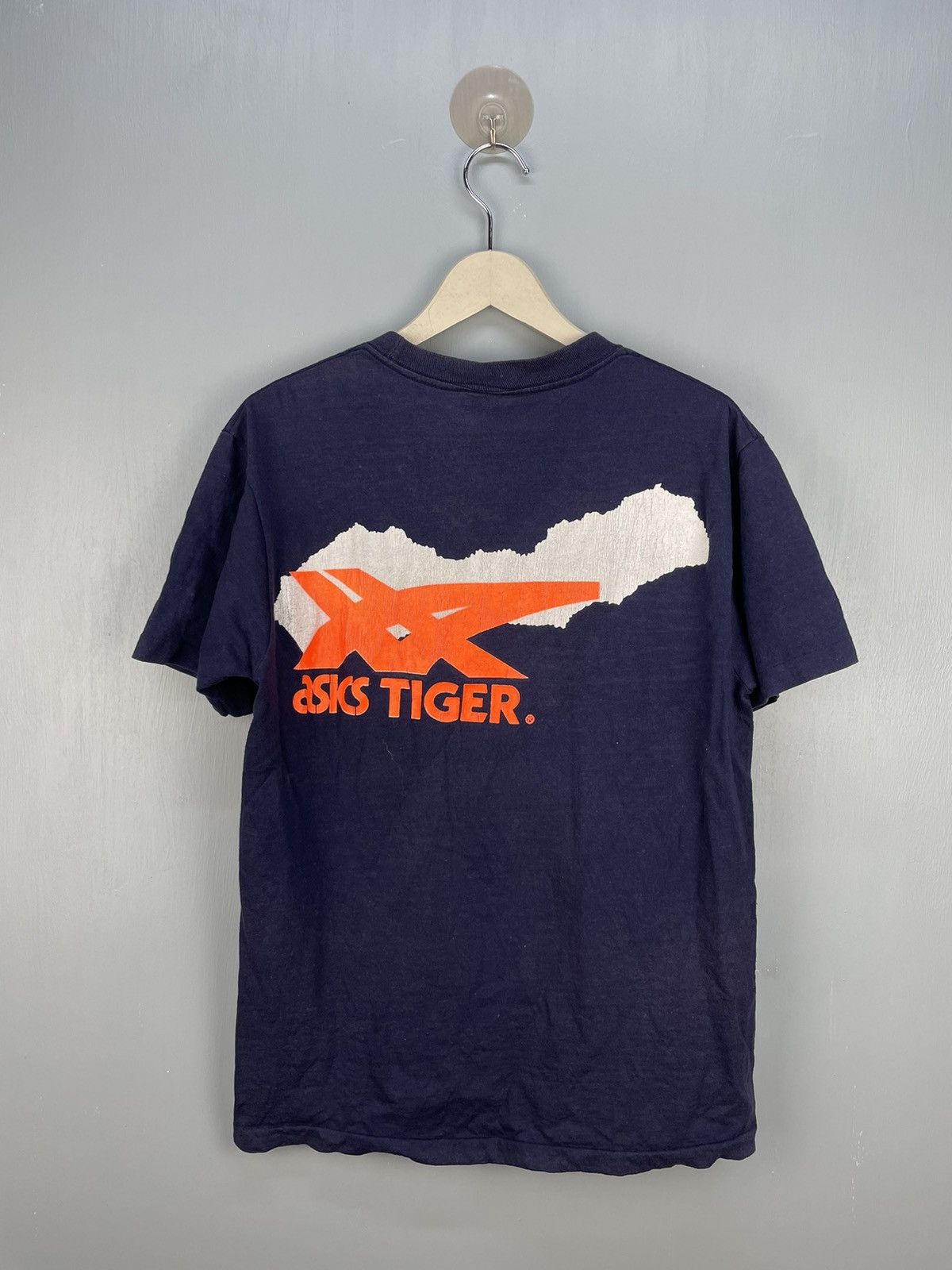 Asics Vintage 80s Asics Tiger t shirt Size US M / EU 48-50 / 2 - 2 Thumbnail