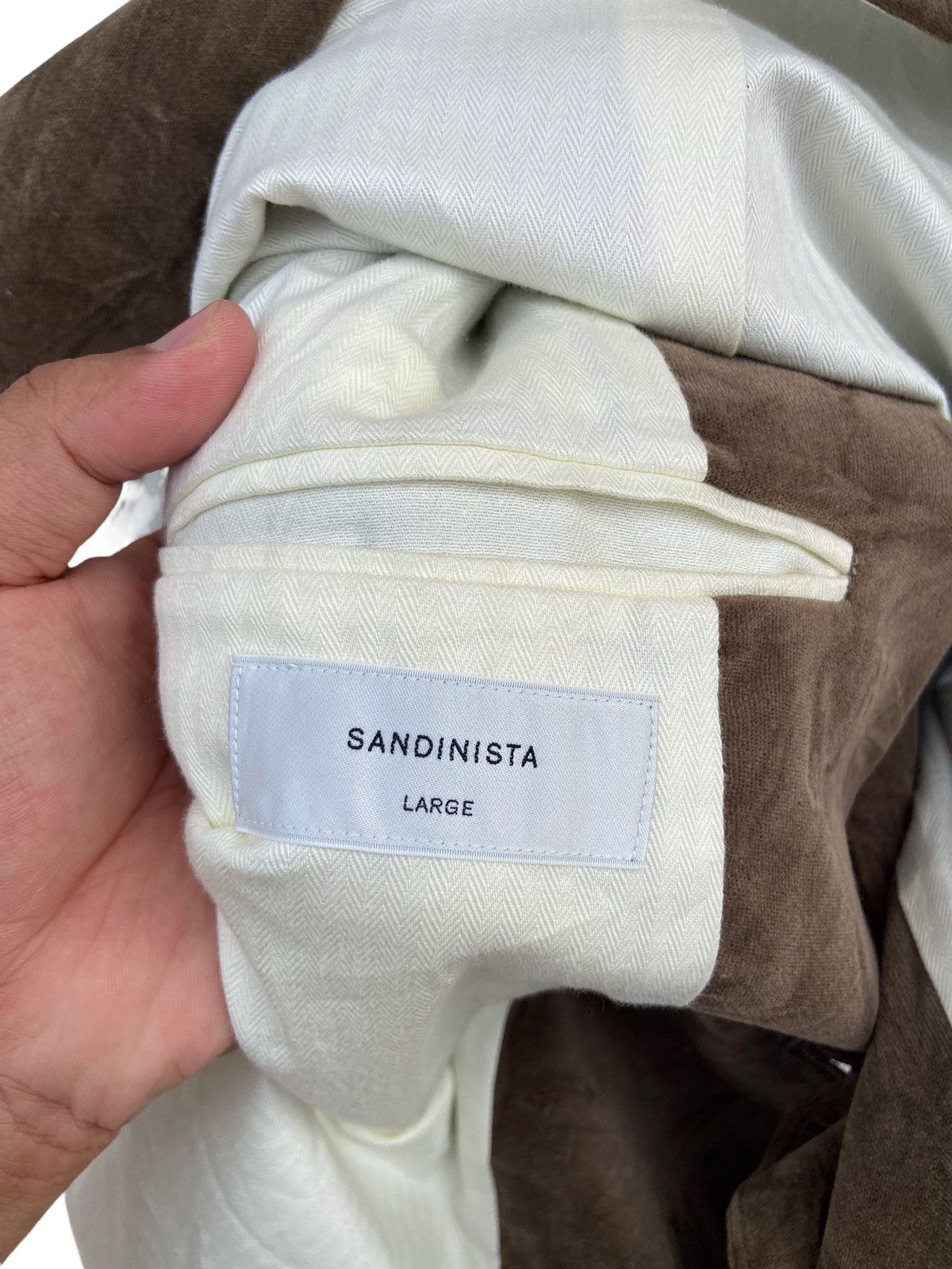 Japanese Brand SANDINISTA VELVET BLAZER JACKET Size US L / EU 52-54 / 3 - 5 Thumbnail