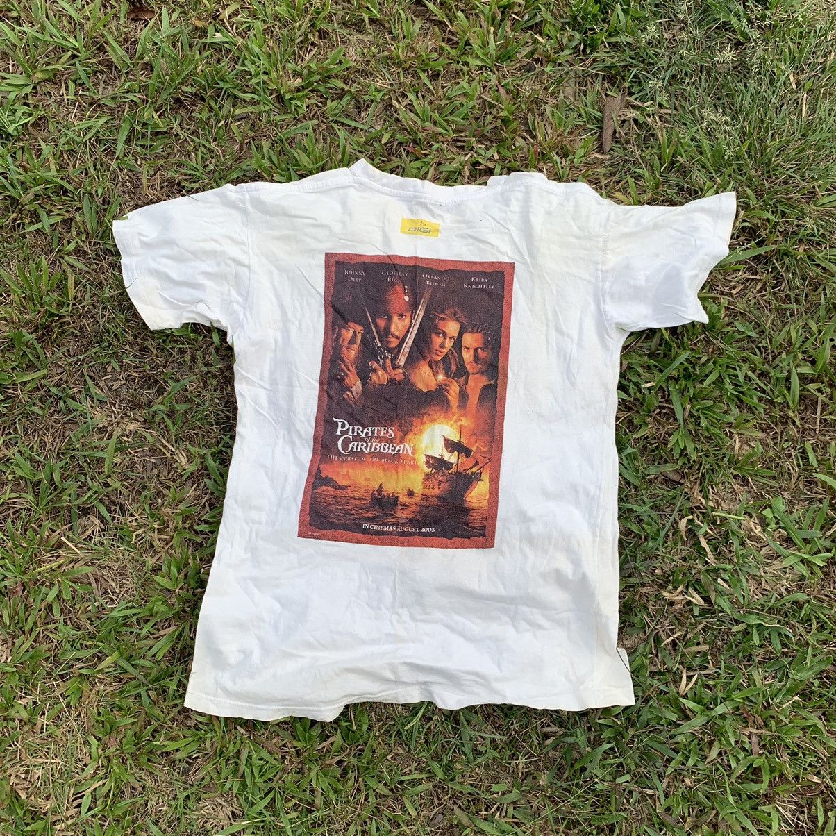 image of Movie x Vintage Y2K Pirates Of The Caribbean The Curse Black Pearl in White, Men's (Size Medium)
