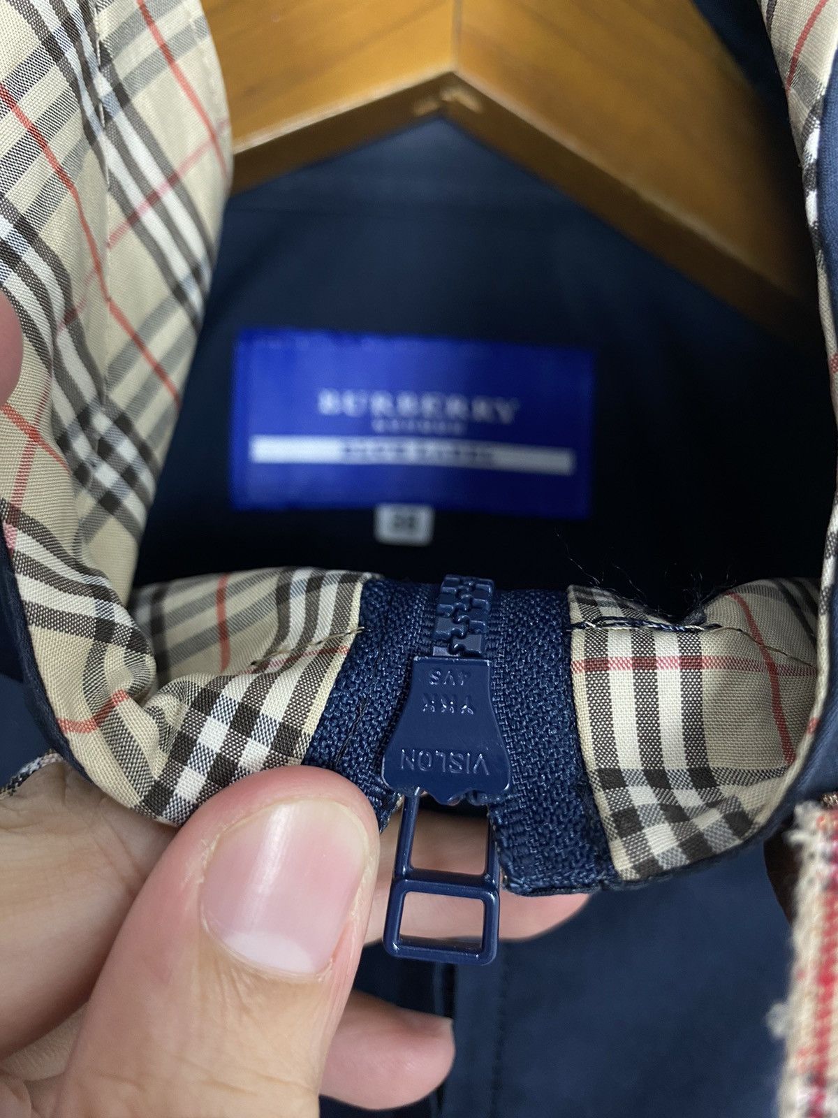 Burberry Rare‼️Burberry Blue Label Novacheck Hoodie SUNFADED Size M / US 6-8 / IT 42-44 - 7 Thumbnail
