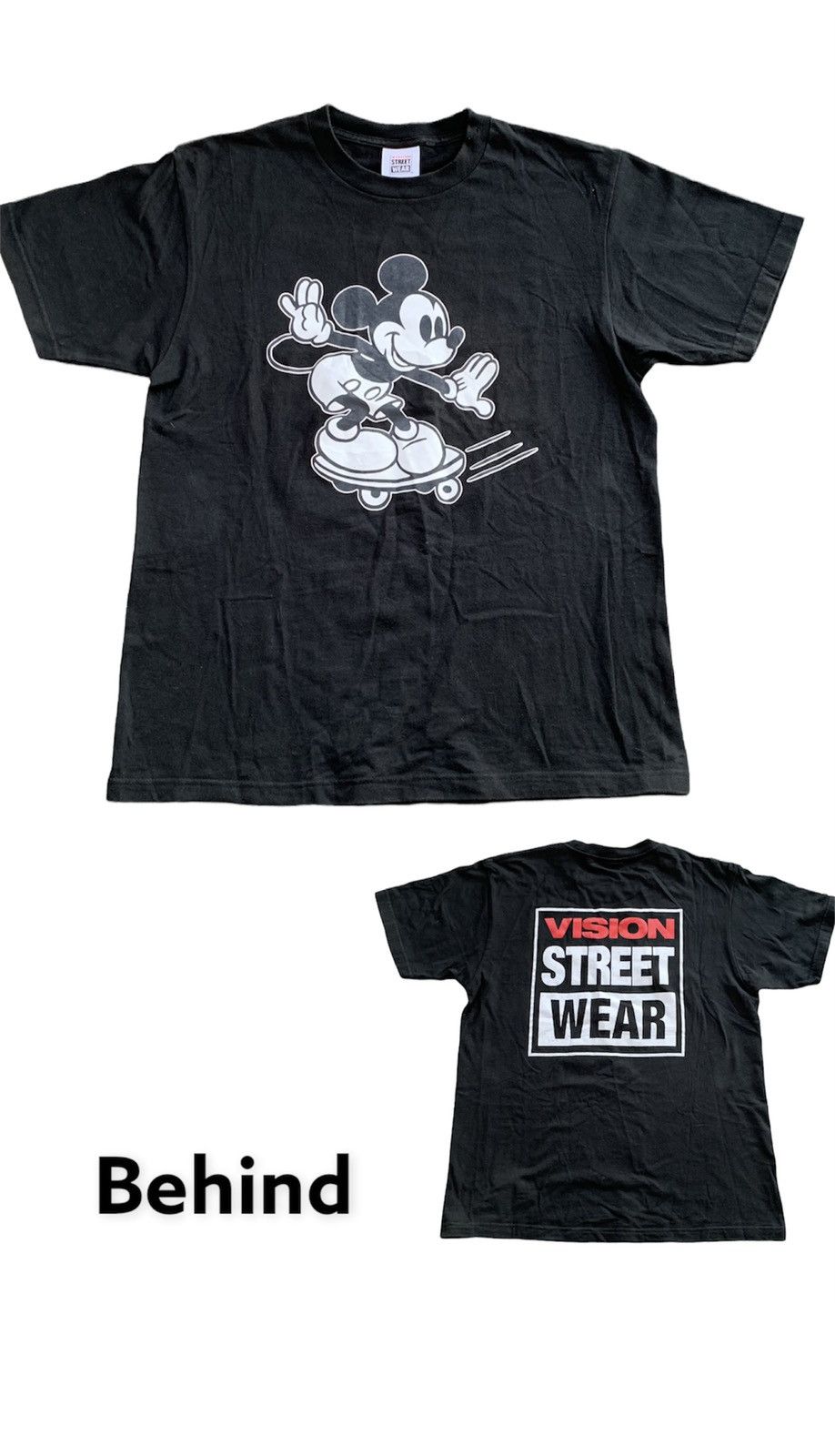 Mickey Mouse Vision Street Wear X Mickey skateboard Tshirt Size US L / EU 52-54 / 3 - 1 Thumbnail