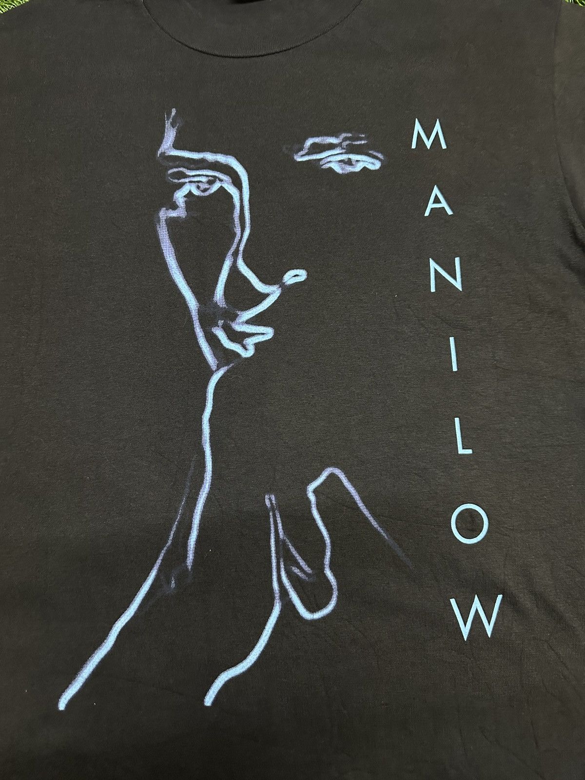 Band Tees Vintage 90s Barry Manilow Neon Portrait T-Shirt Size US M / EU 48-50 / 2 - 3 Thumbnail
