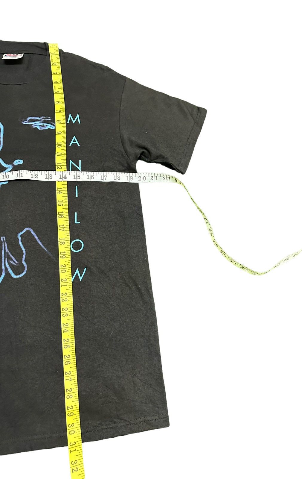 Band Tees Vintage 90s Barry Manilow Neon Portrait T-Shirt Size US M / EU 48-50 / 2 - 5 Thumbnail