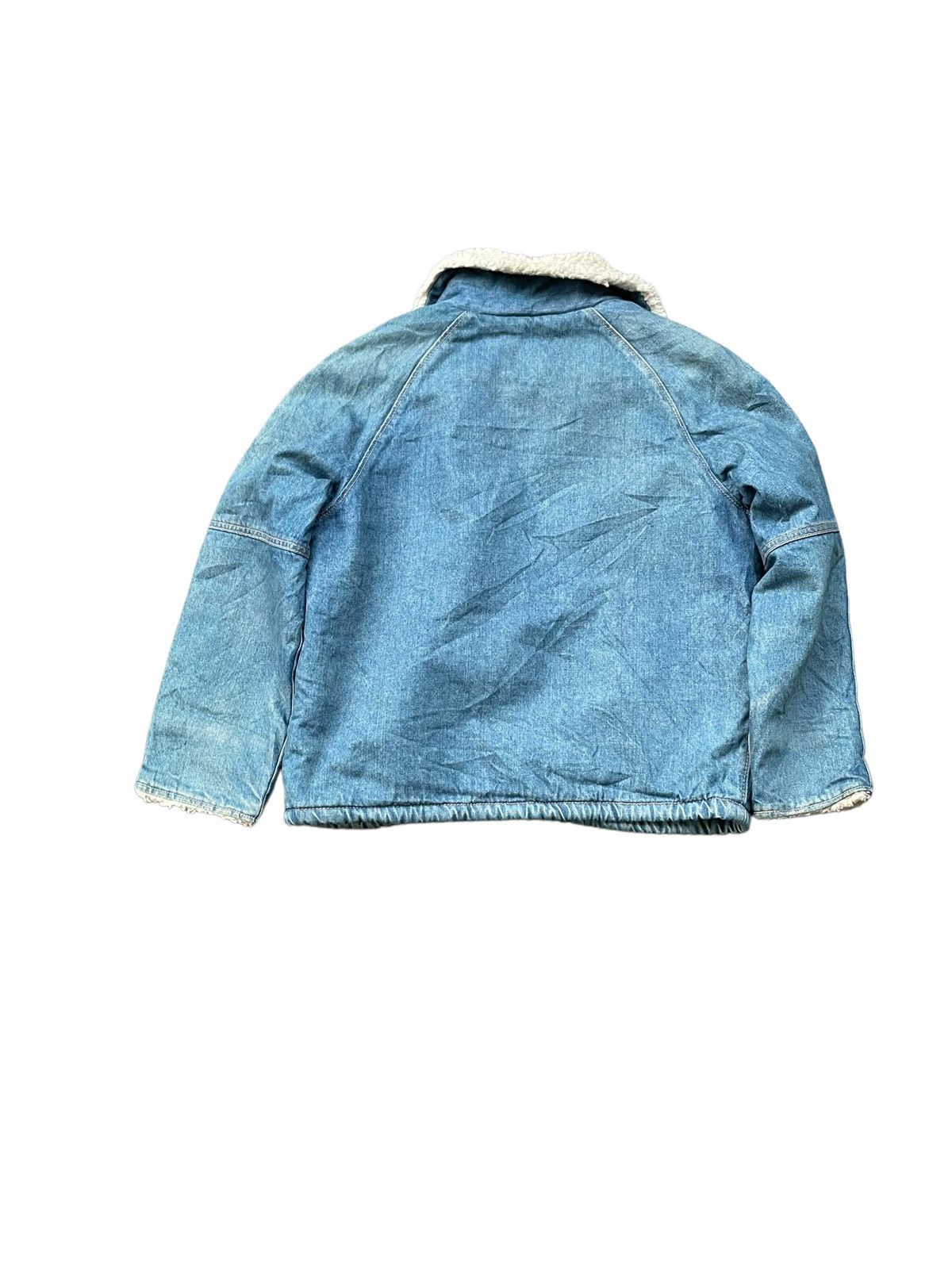 Big John × Vintage Vintage Big John Orange Tag Sherpa Denim Jacket Size US M / EU 48-50 / 2 - 8 Thumbnail
