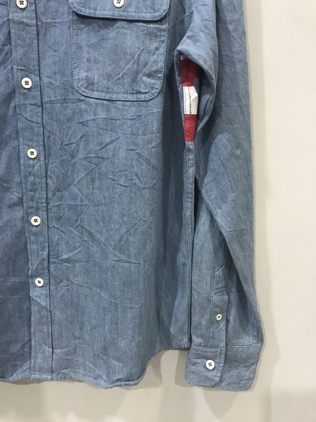 Japanese Brand GLOVE HOUSE Japan USA Flag Print All Over Shirt Size US M / EU 48-50 / 2 - 11 Thumbnail